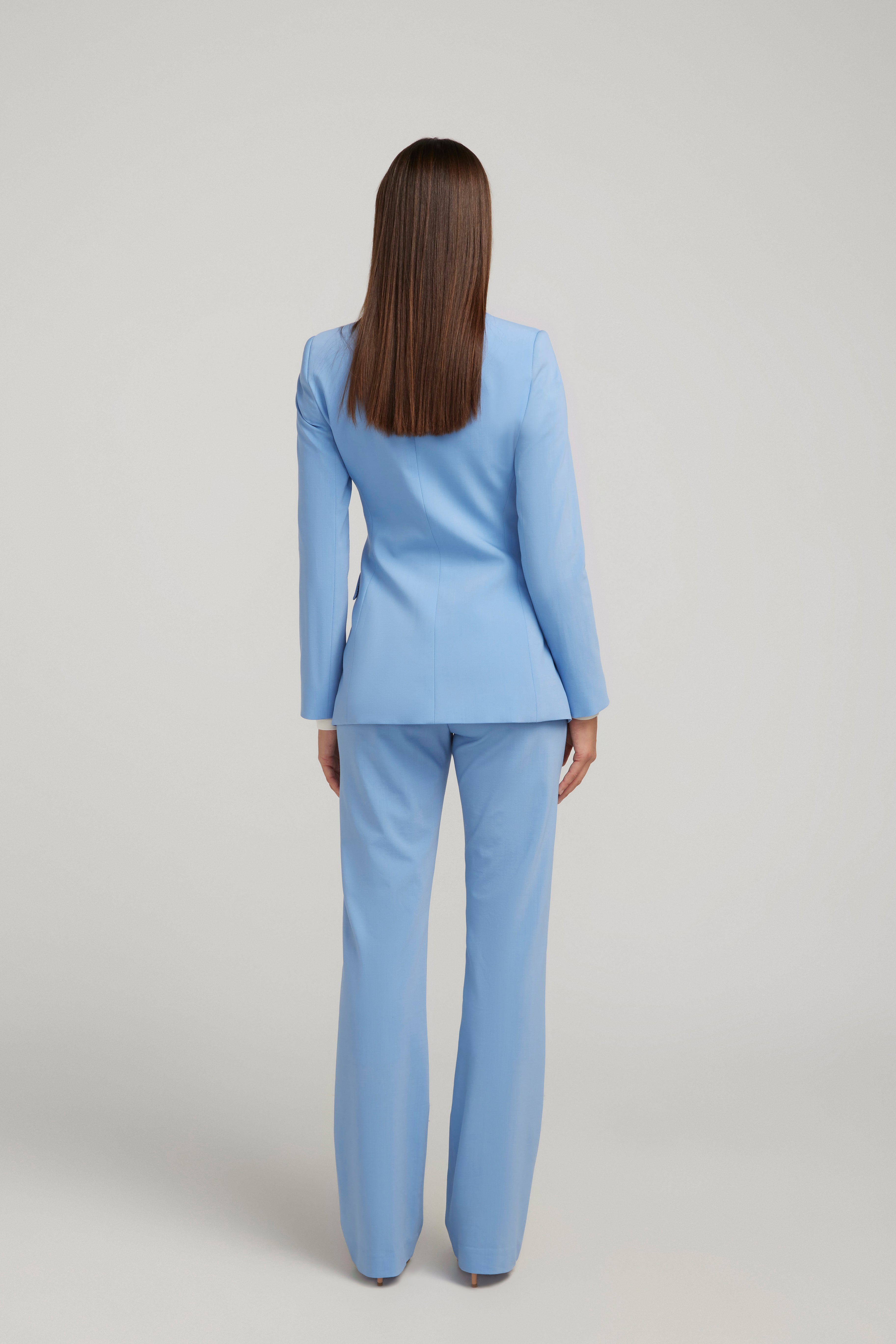 LONGLINE TROUSER SET BLUEBELL