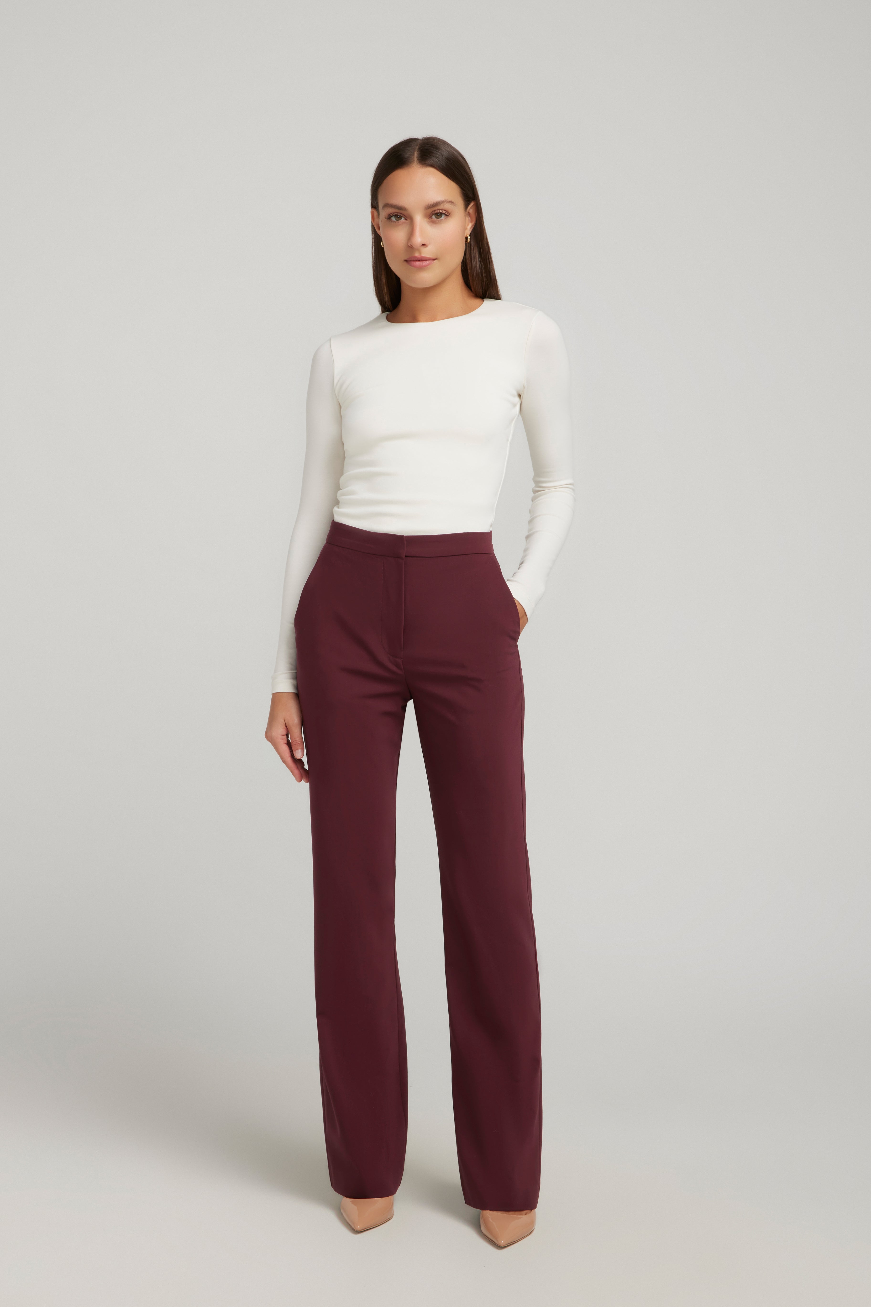 LONGLINE TROUSER SANGIOVESE
