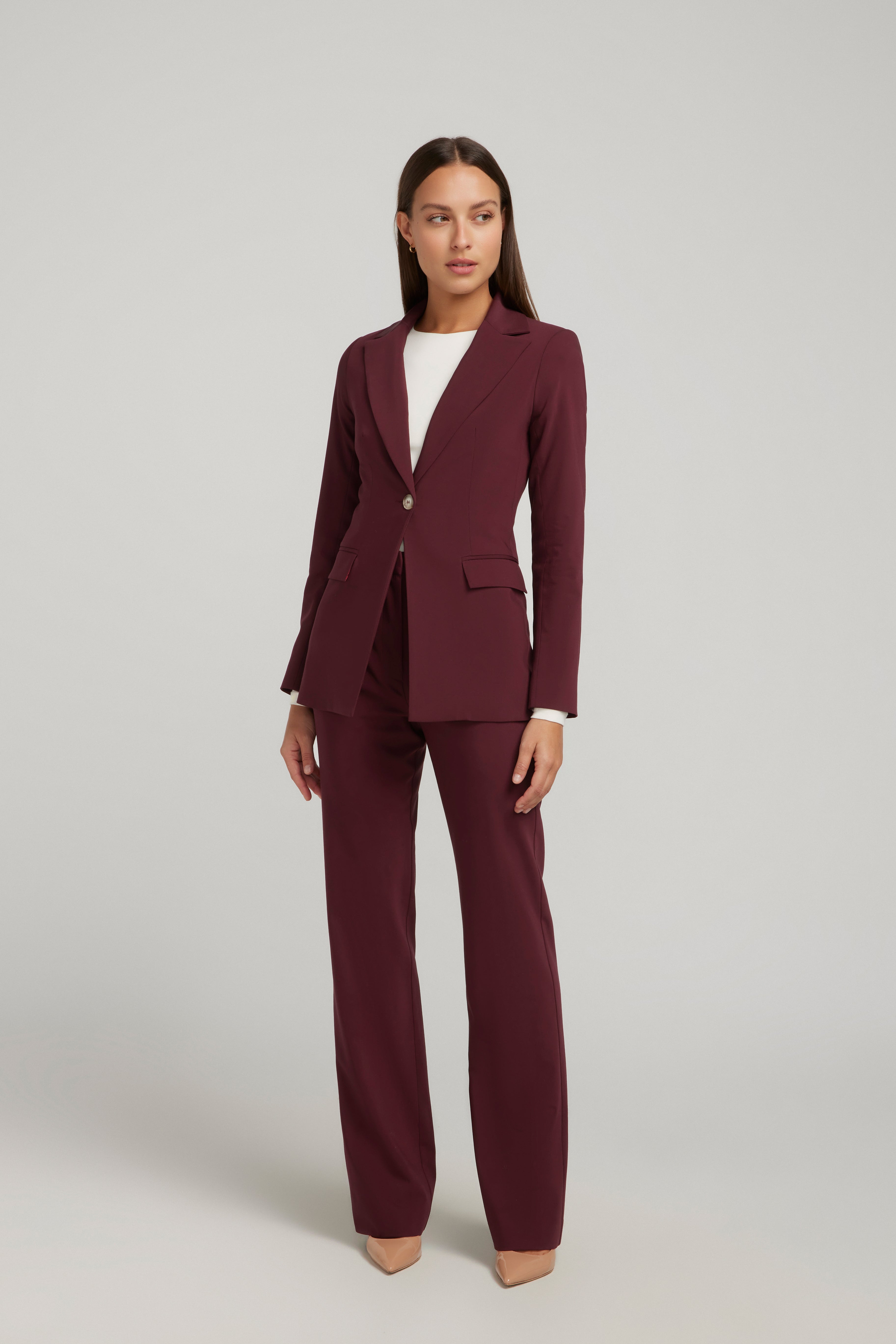LONGLINE TROUSER SET SANGIOVESE