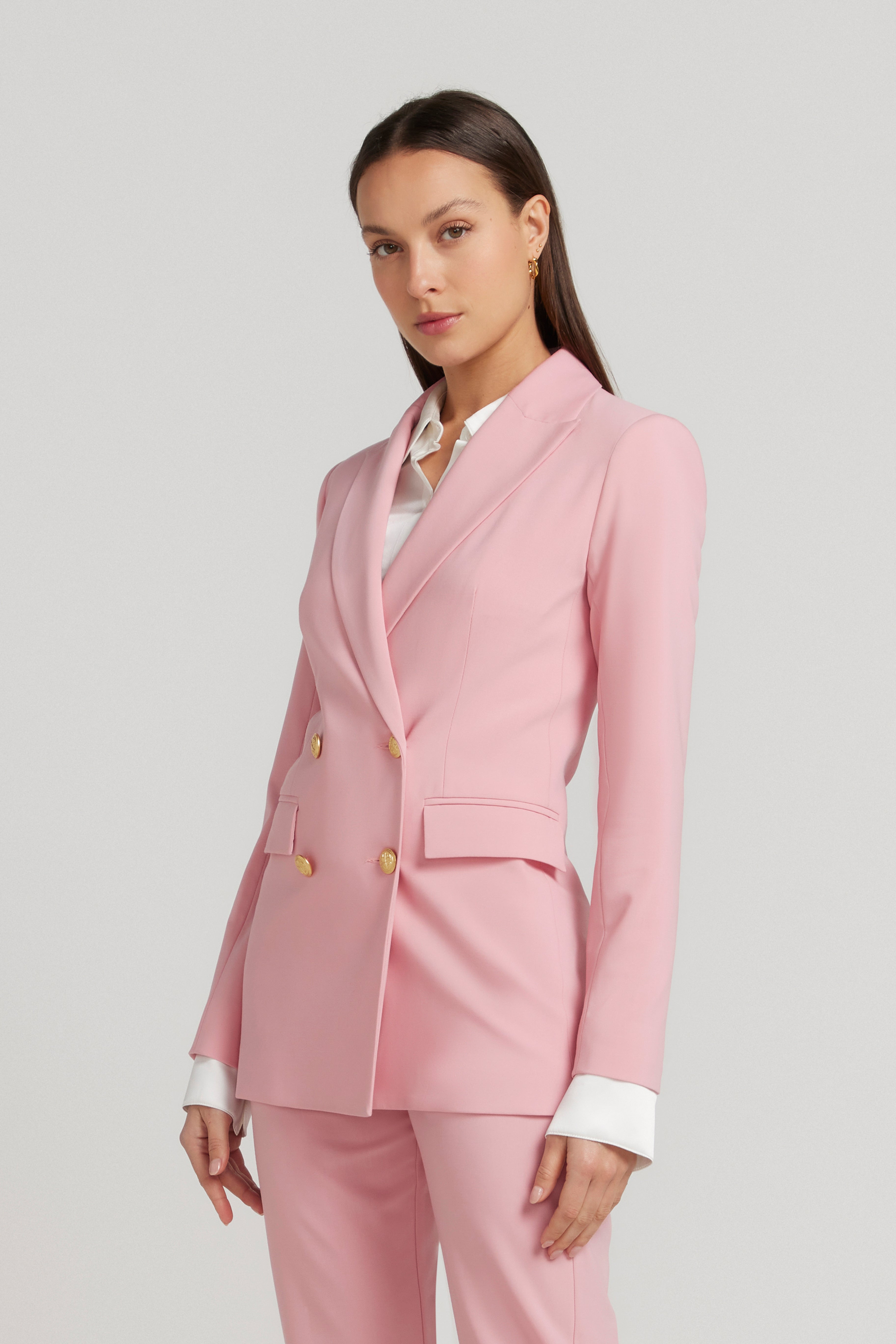 DOUBLE BREASTED BLAZER PEONY