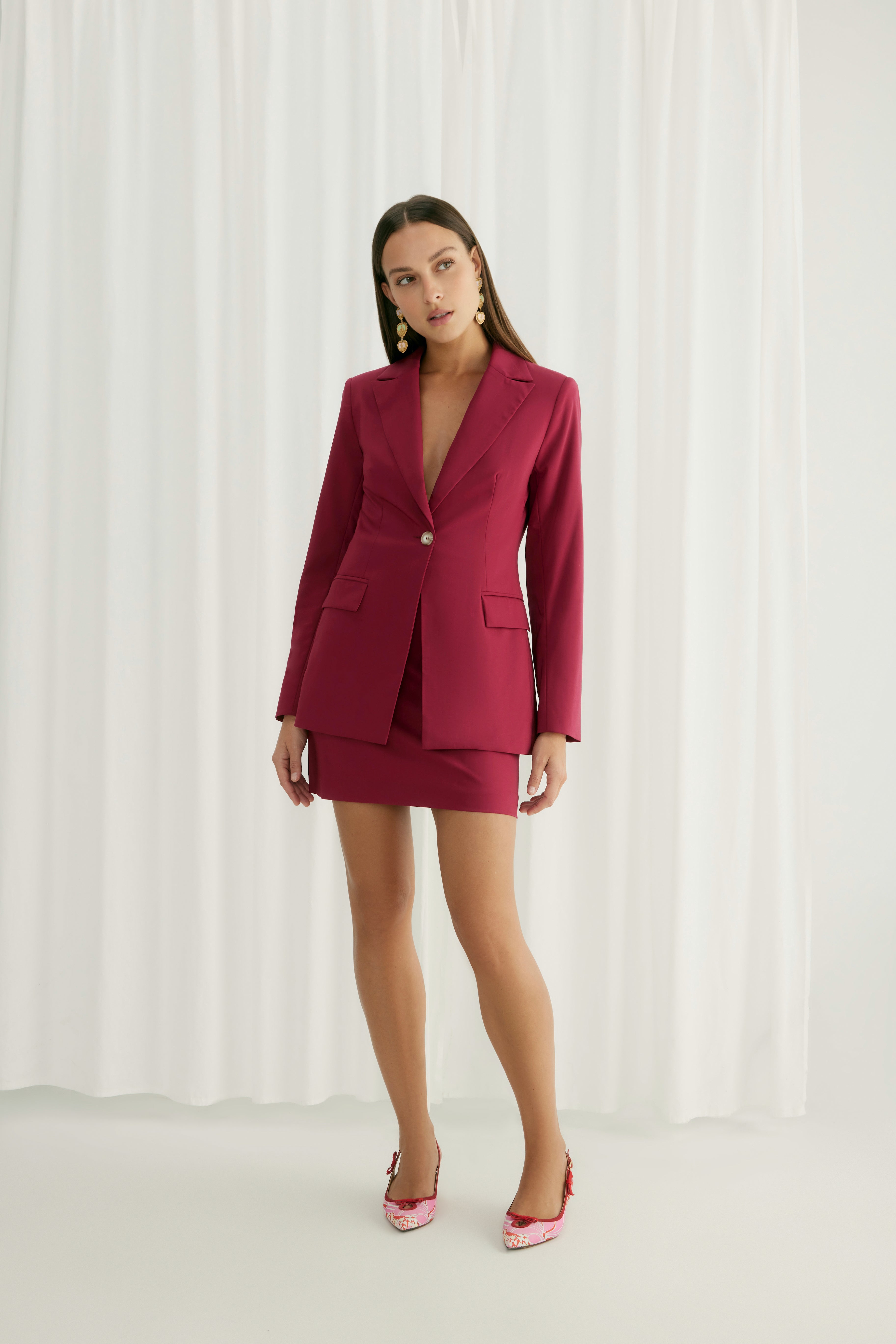 CLASSIC BLAZER POMEGRANATE