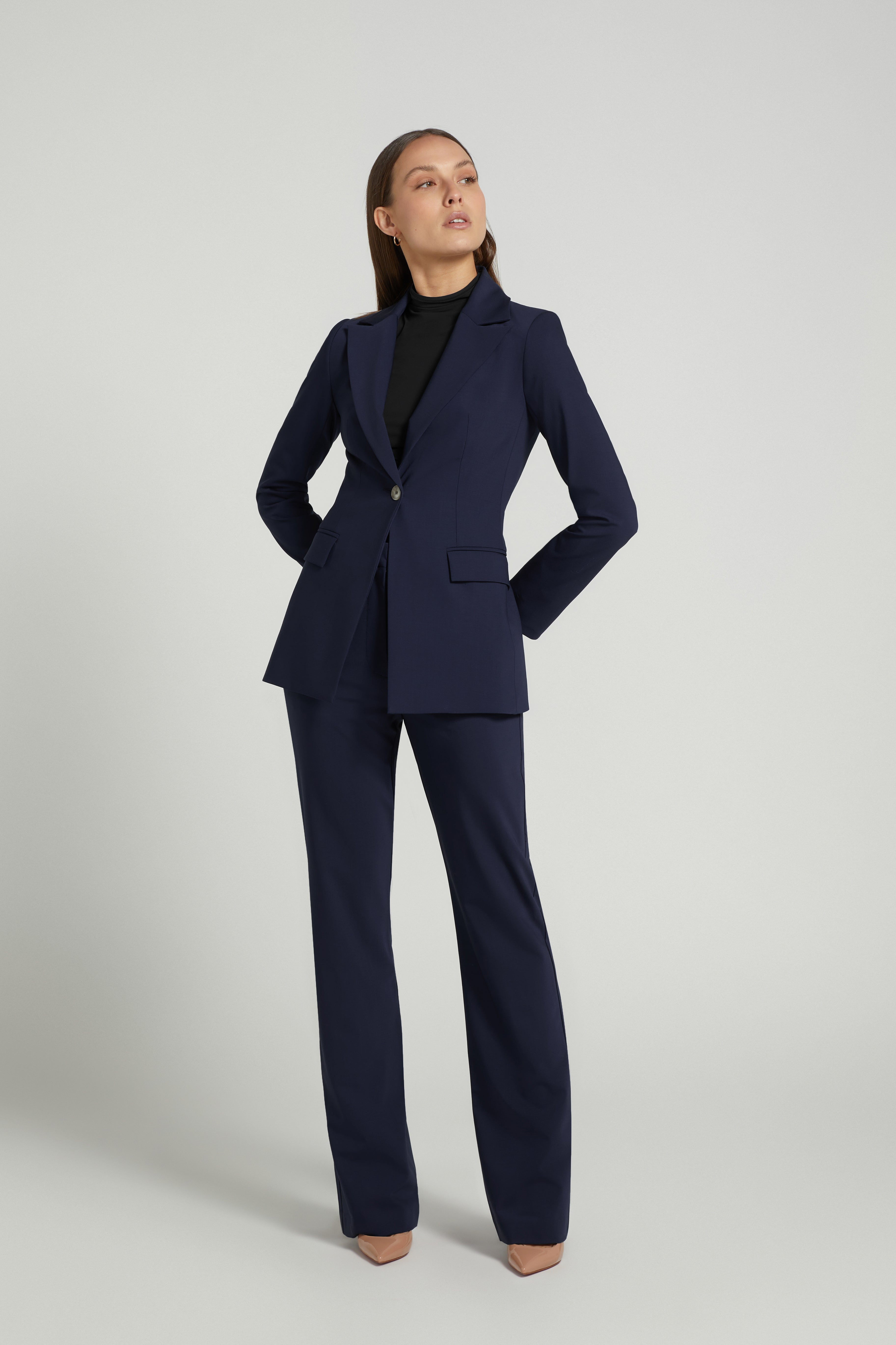 LONGLINE TROUSER SET NAVY