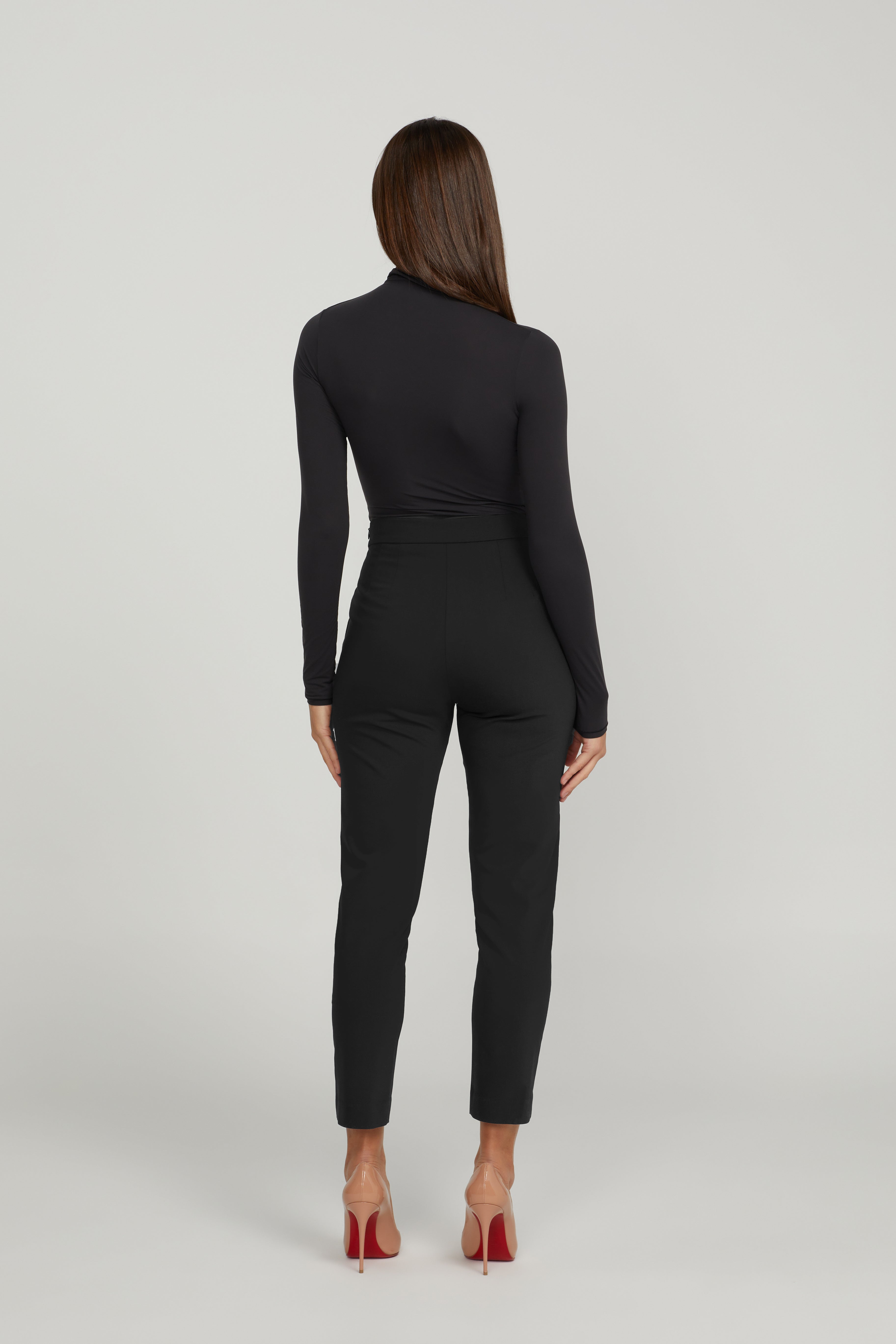 STRAIGHT TROUSER SET BLACK