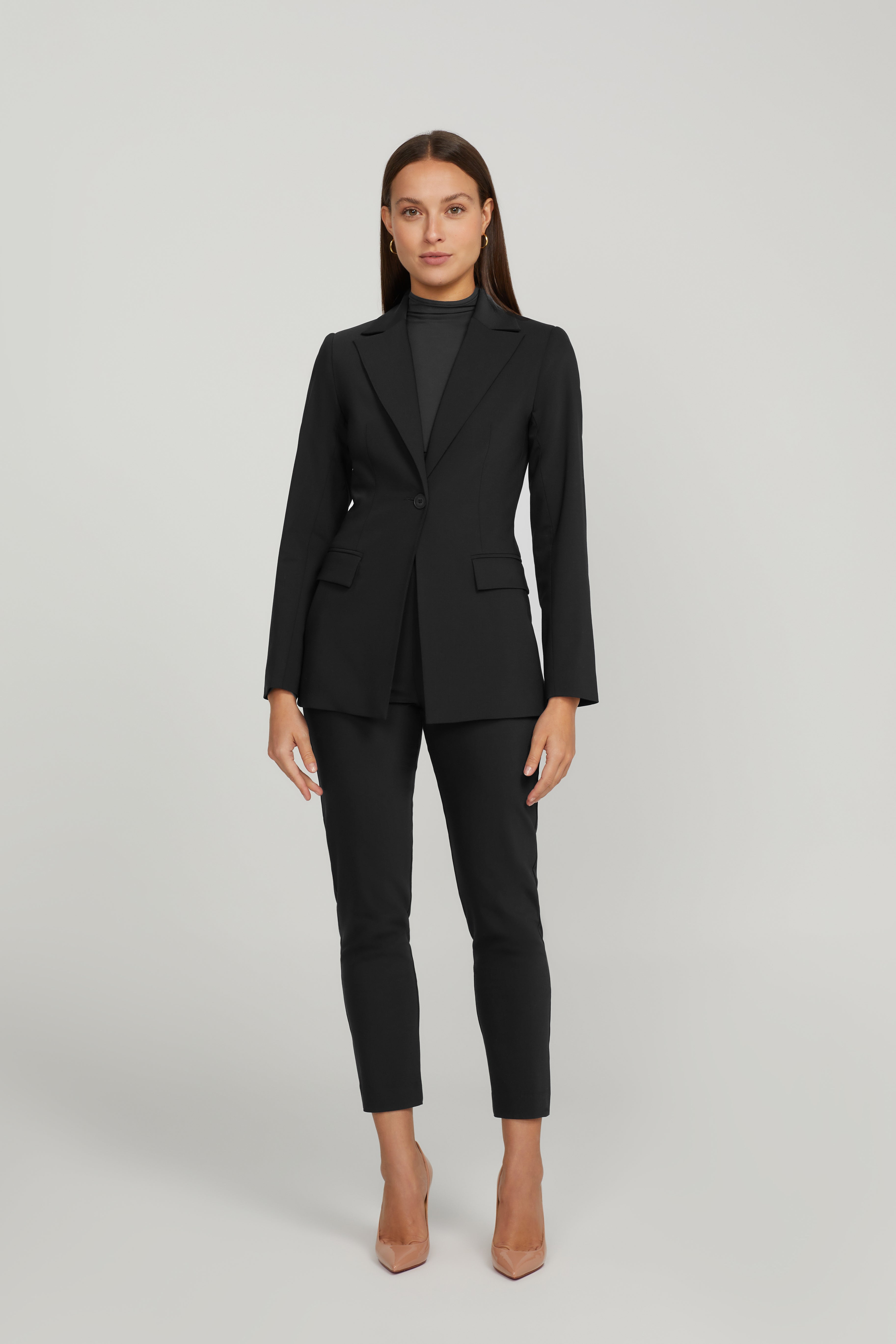 STRAIGHT TROUSER SET BLACK
