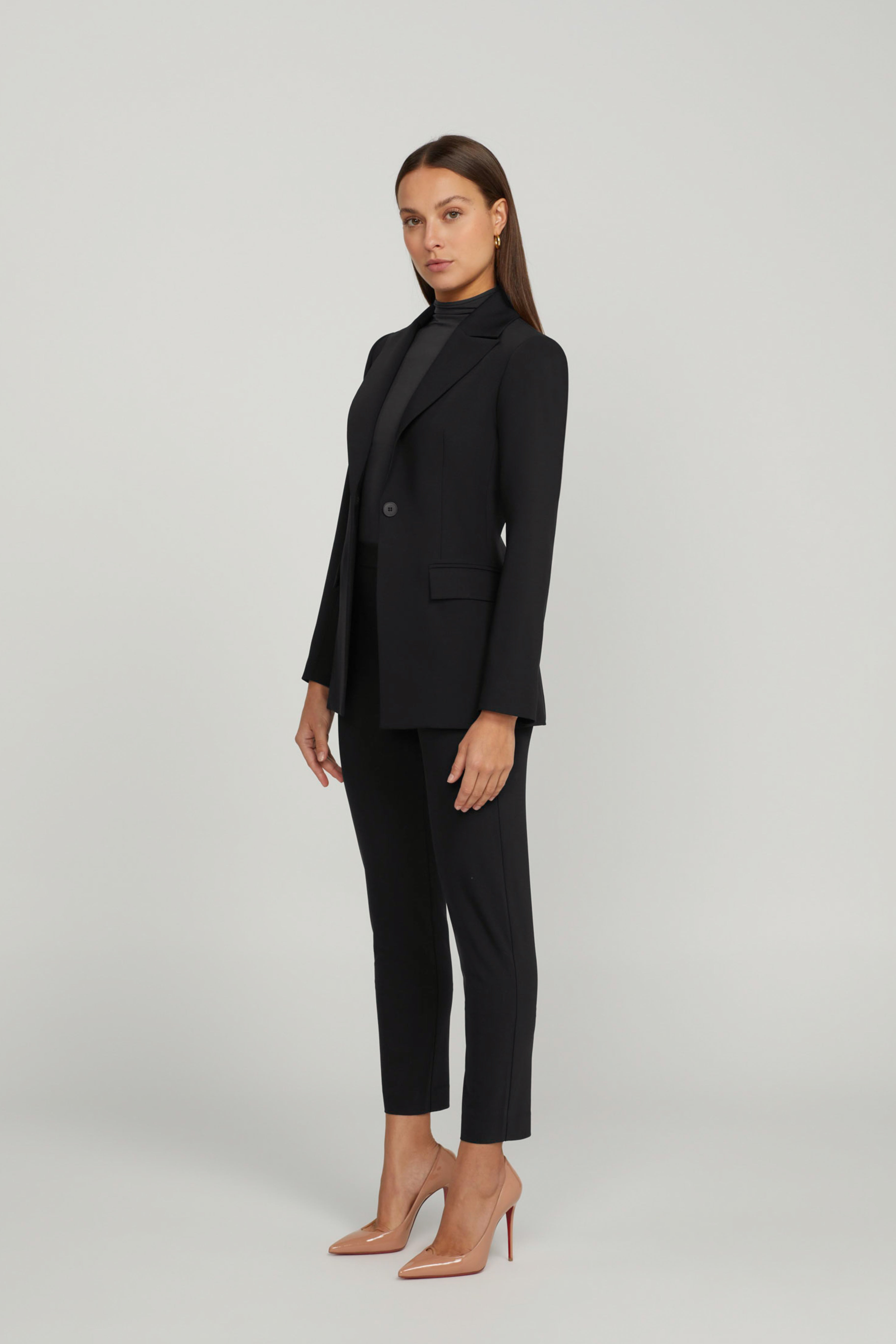 STRAIGHT TROUSER SET BLACK