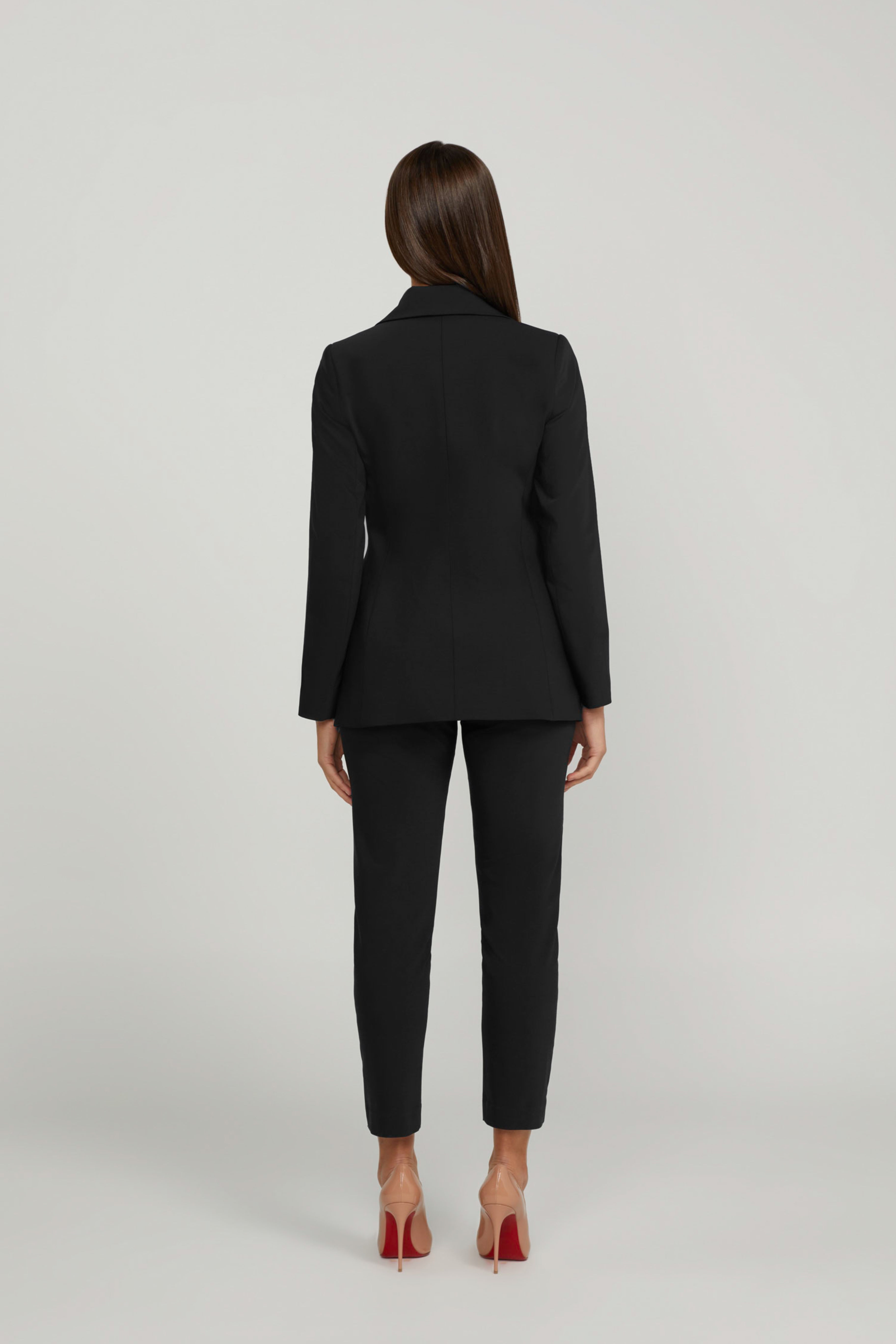 STRAIGHT TROUSER SET BLACK