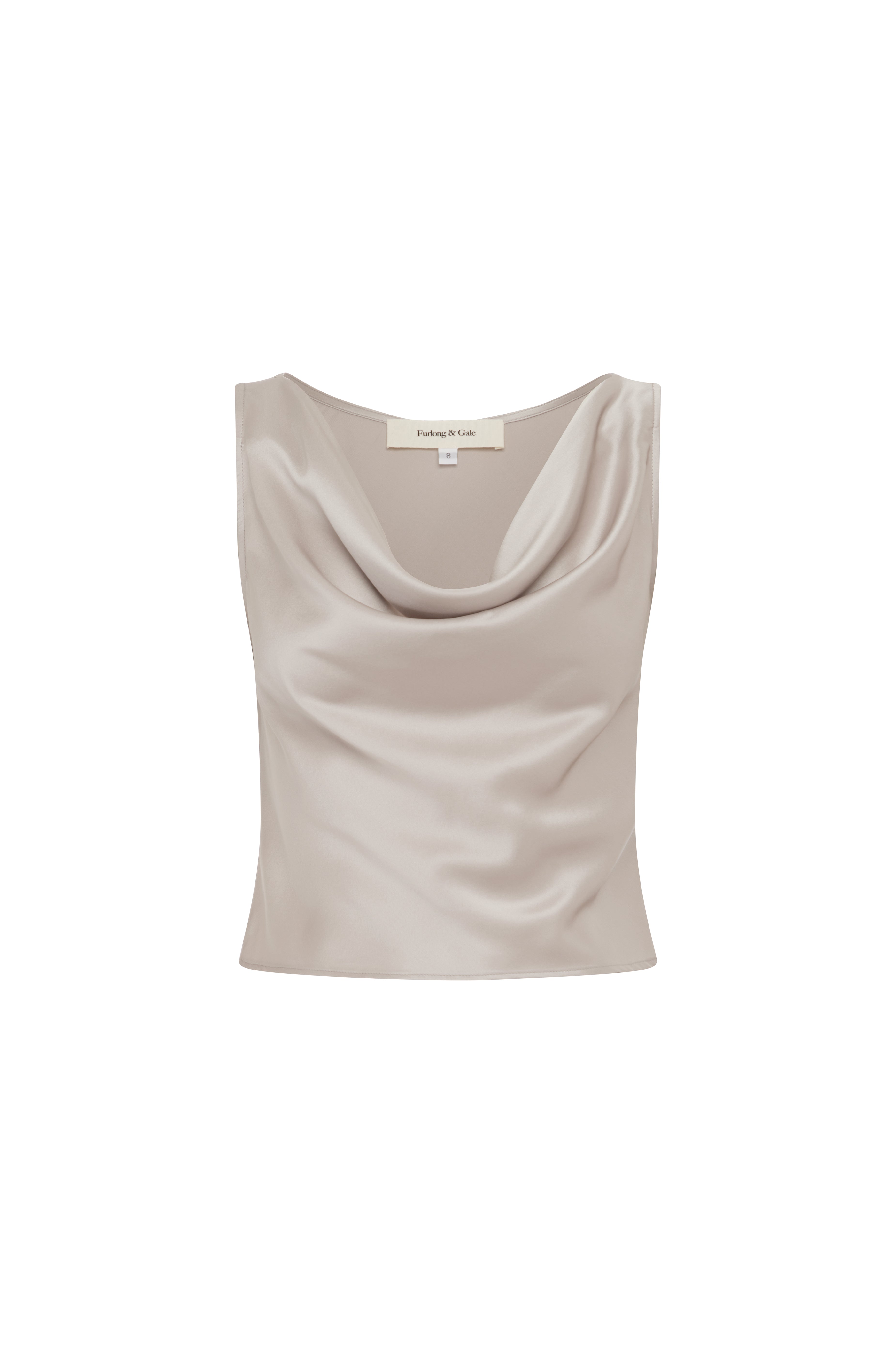 SILK CAMI - OYSTER