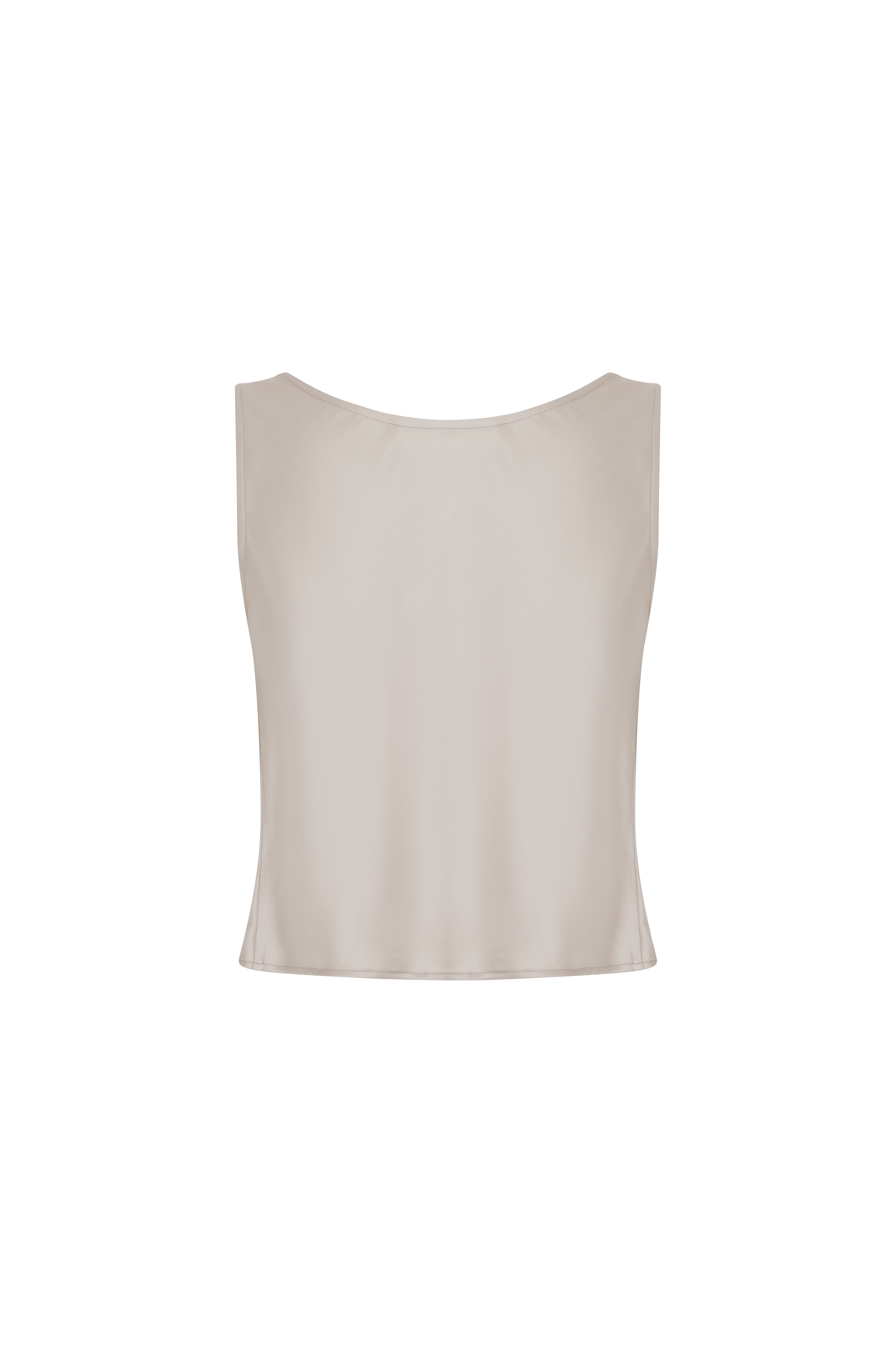 SILK CAMI - OYSTER