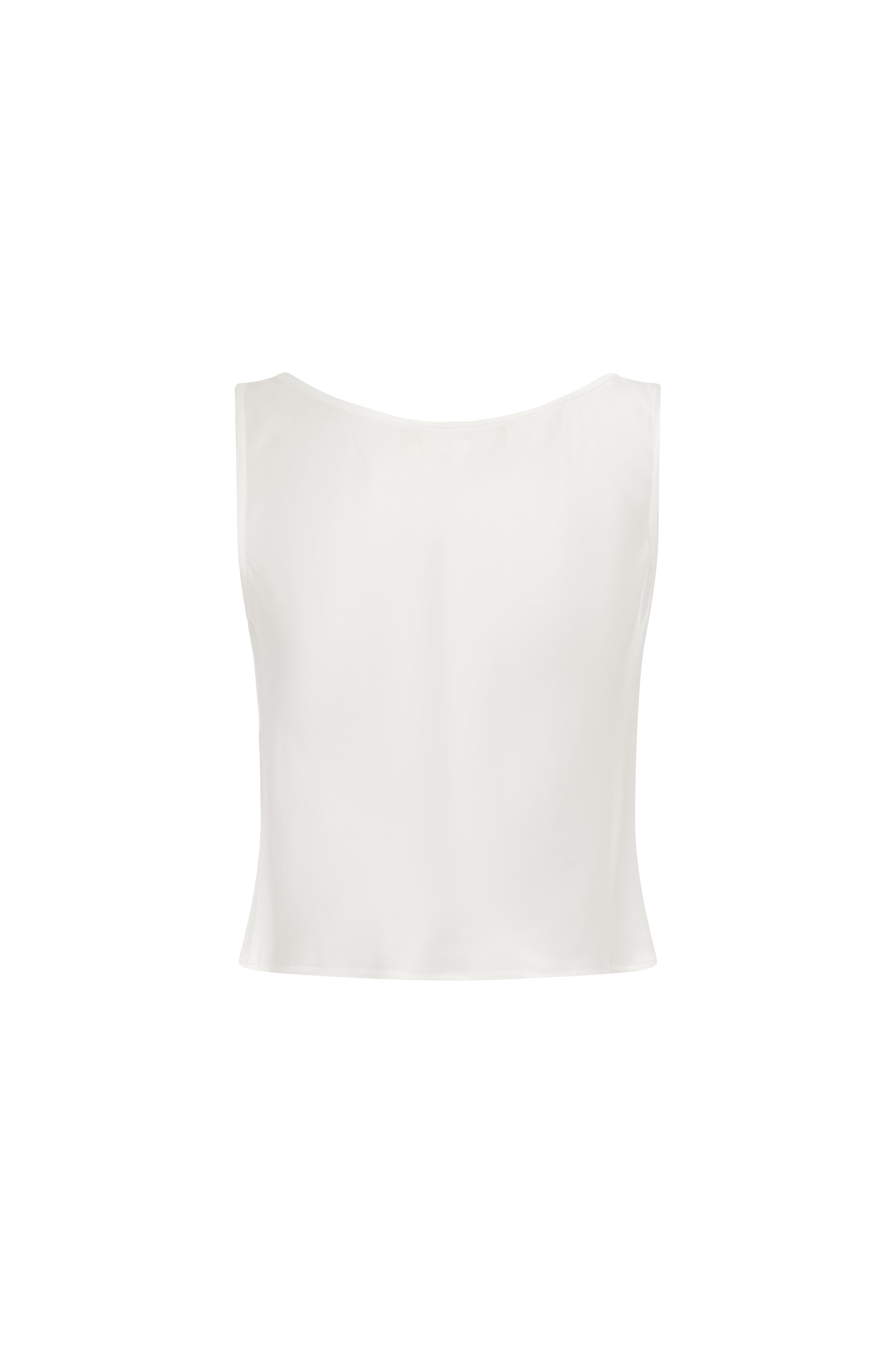 SILK CAMI WHITE