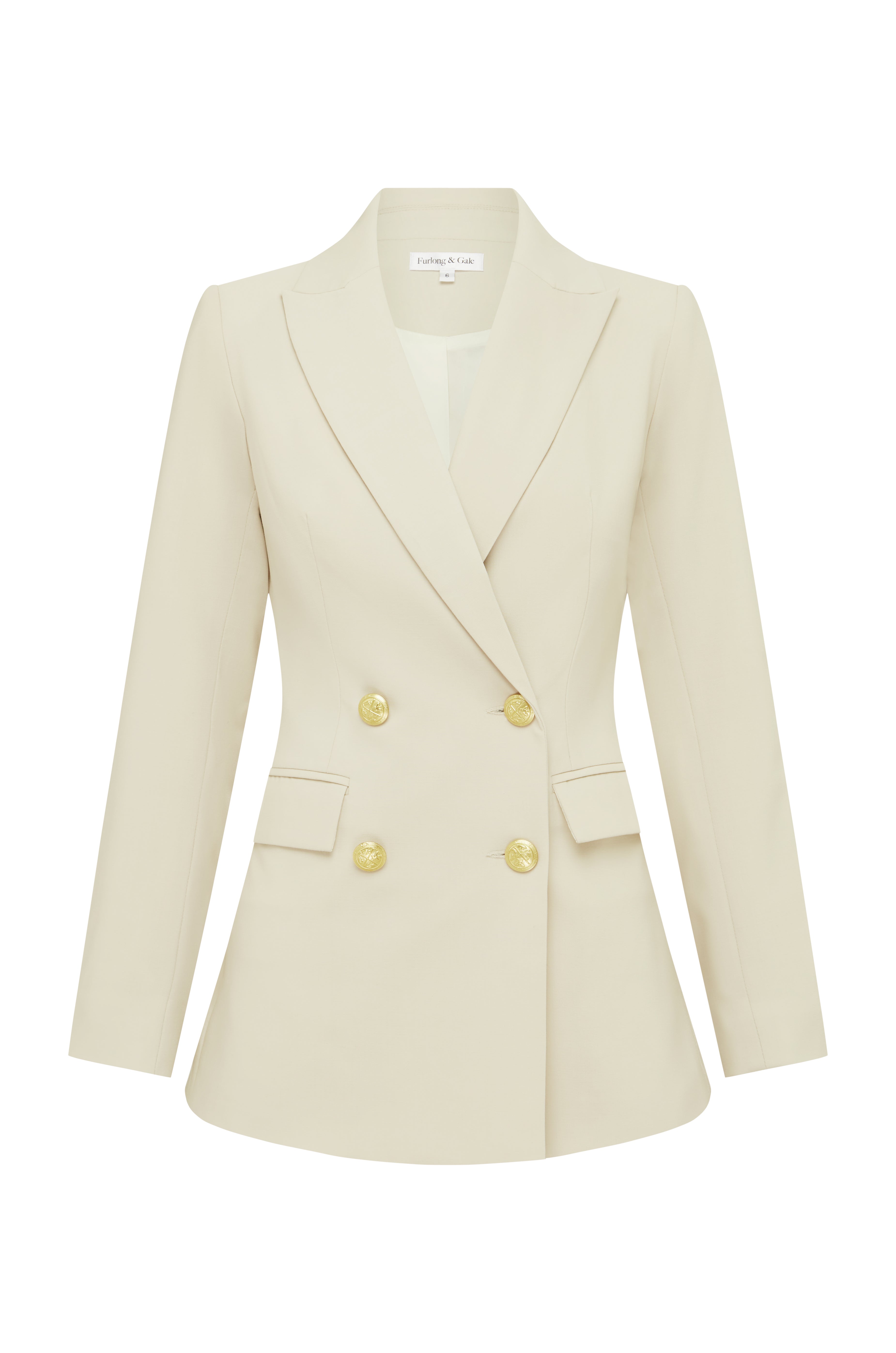 DOUBLE BREASTED BLAZER LATTE