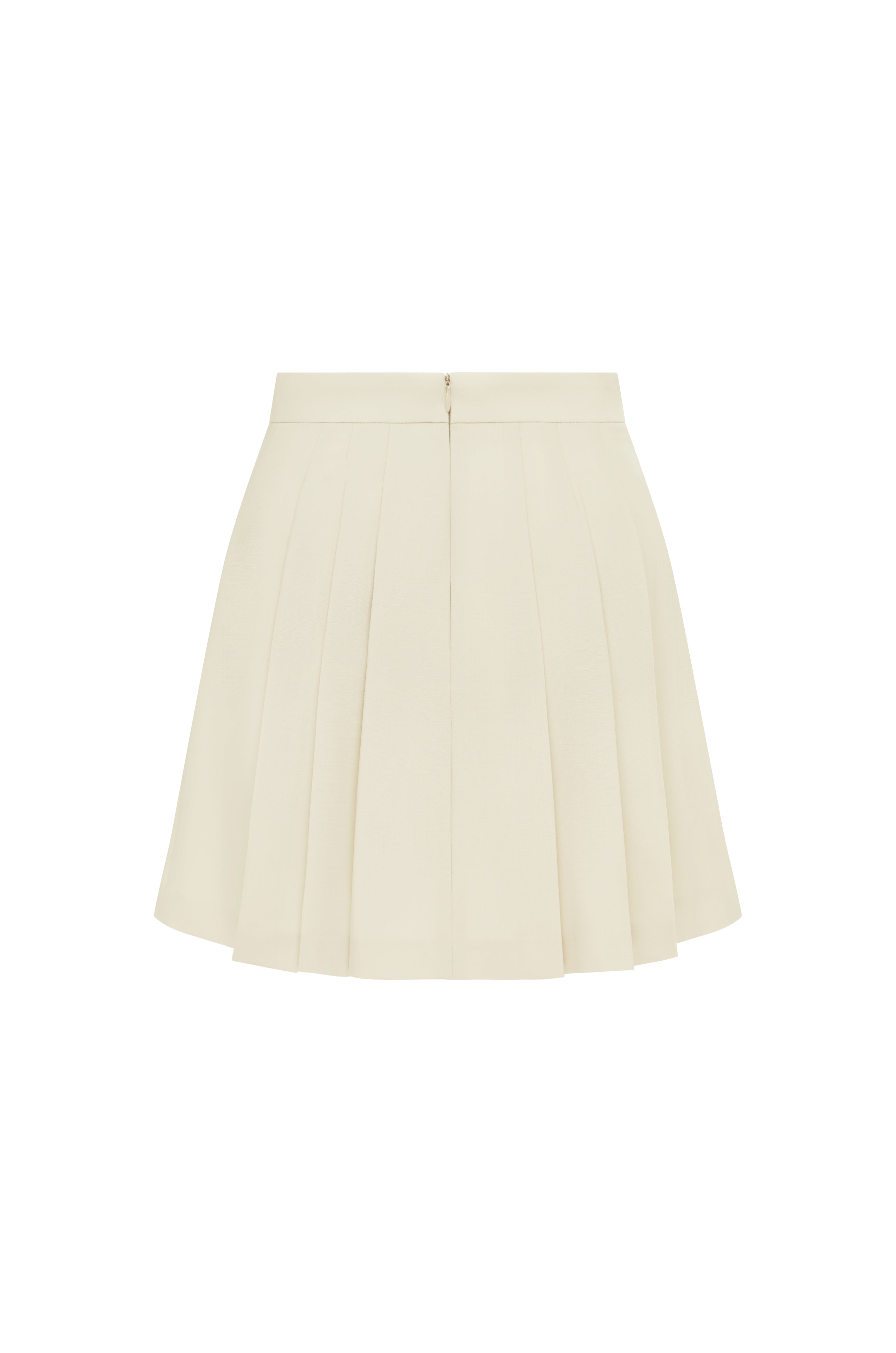 PLEAT SKIRT LATTE