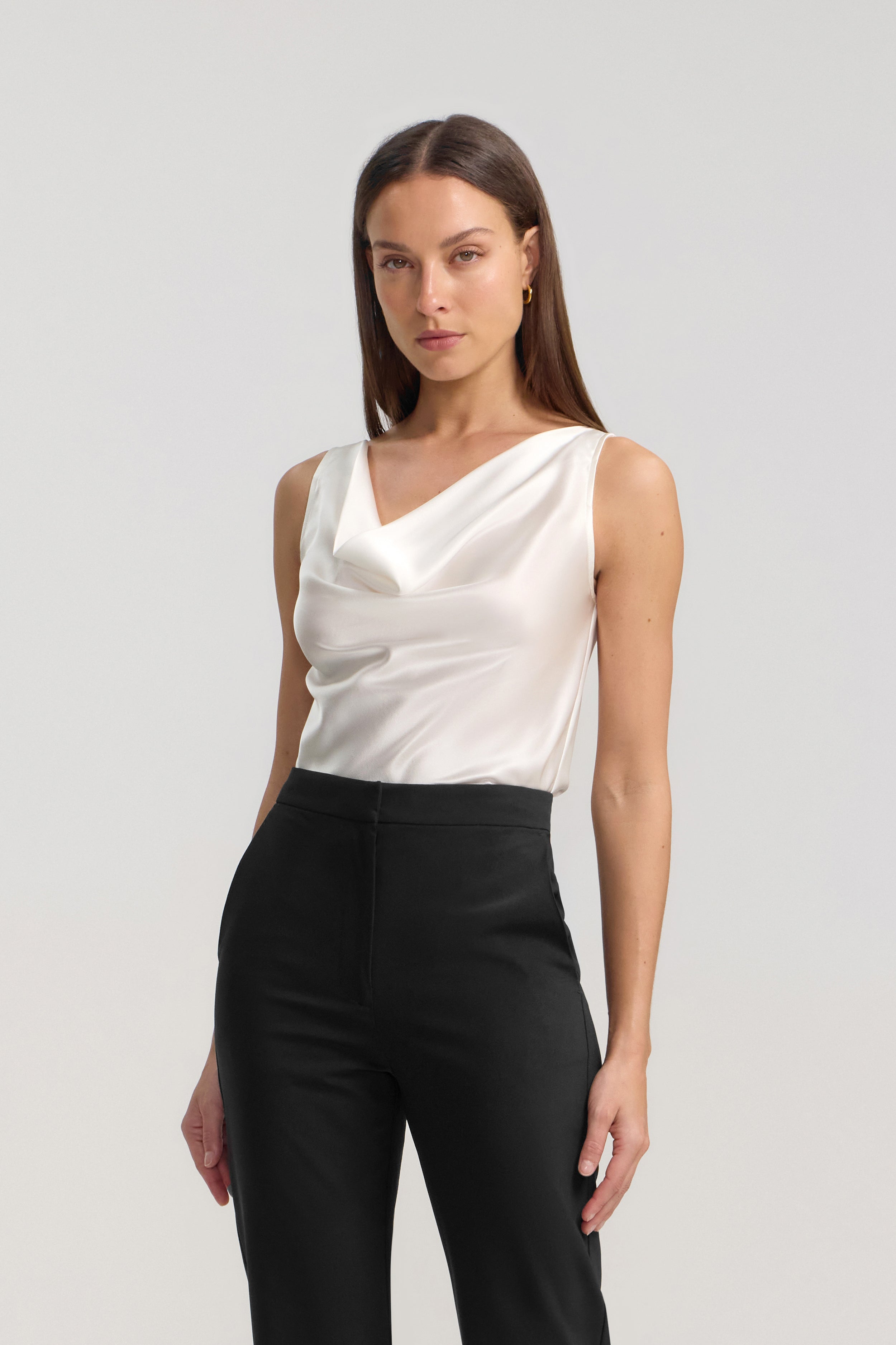 SILK CAMI - WHITE