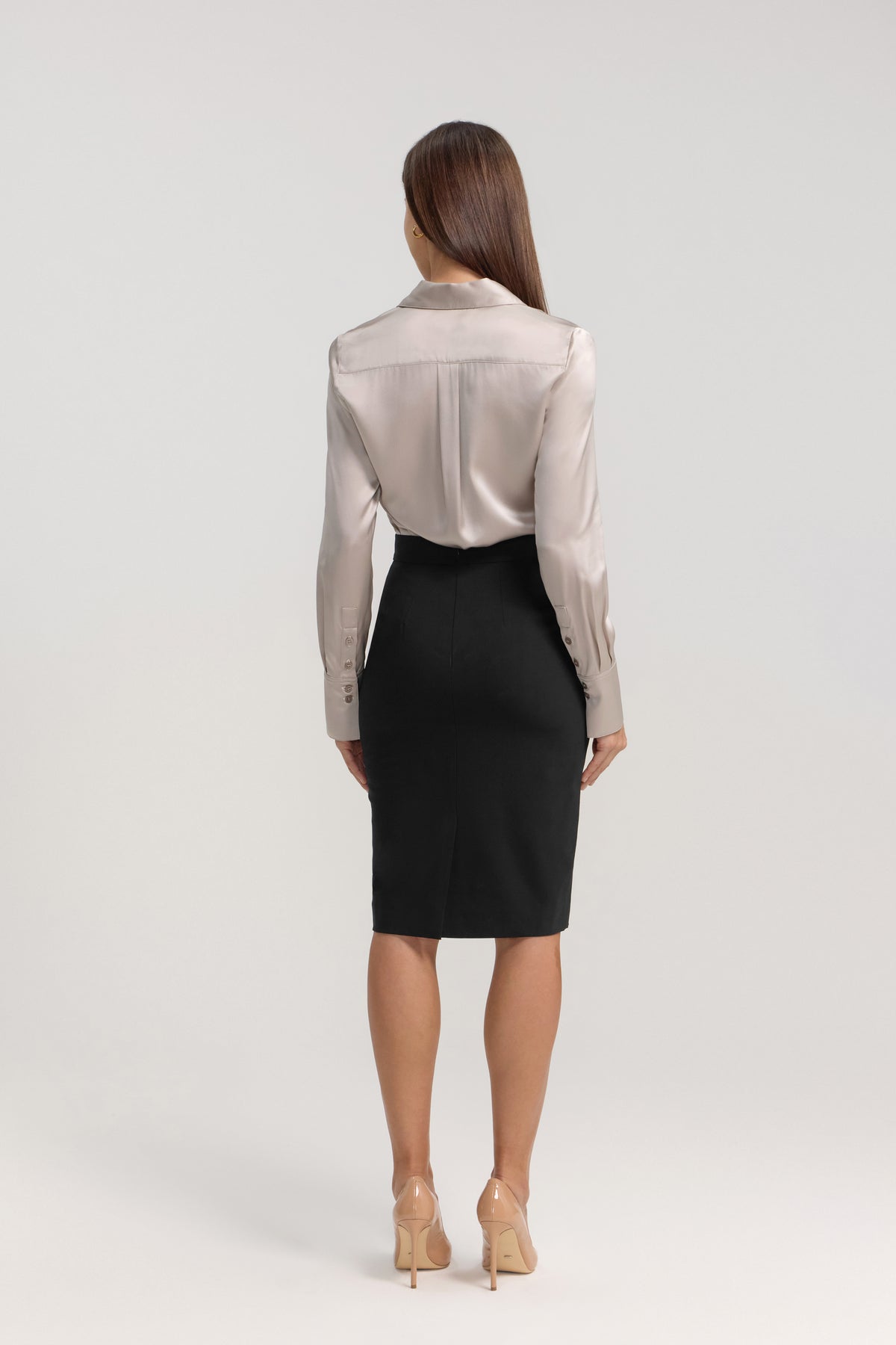 SILK SHIRT - OYSTER