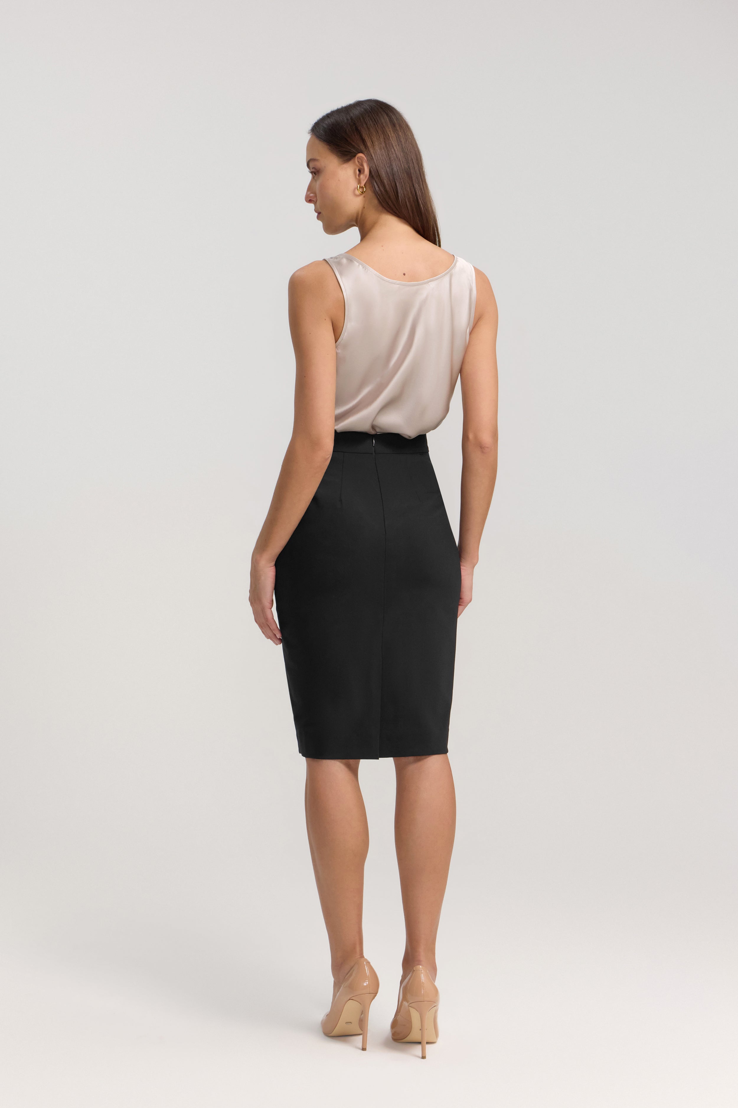 SILK CAMI - OYSTER