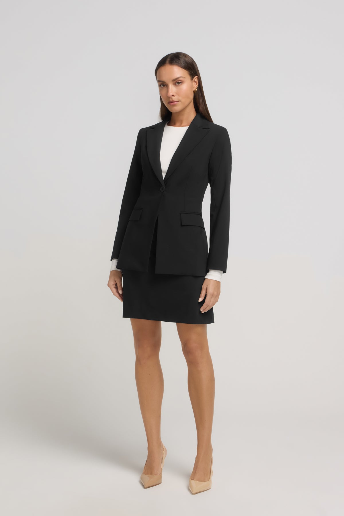 A-LINE SKIRT SET BLACK