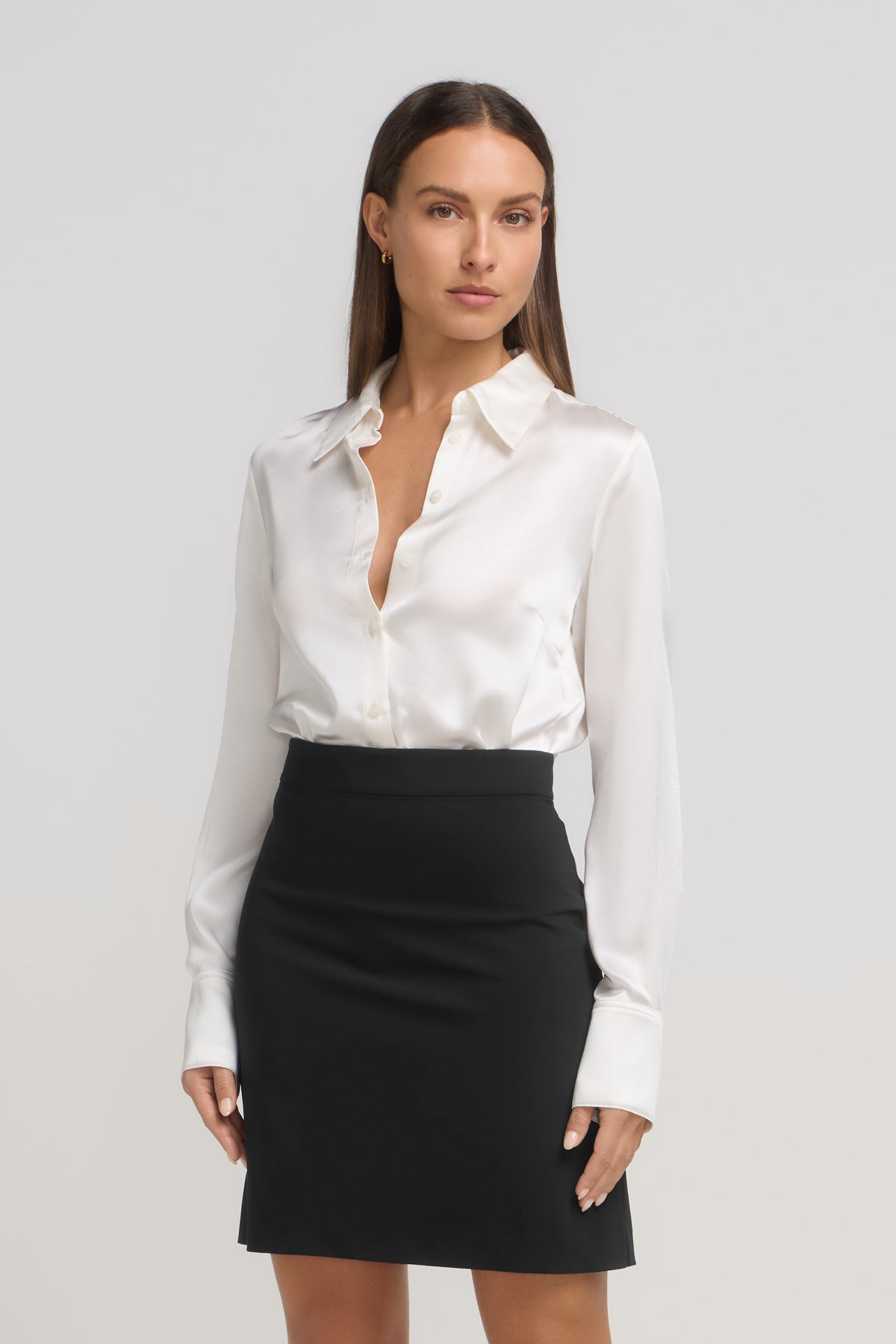 SILK SHIRT WHITE