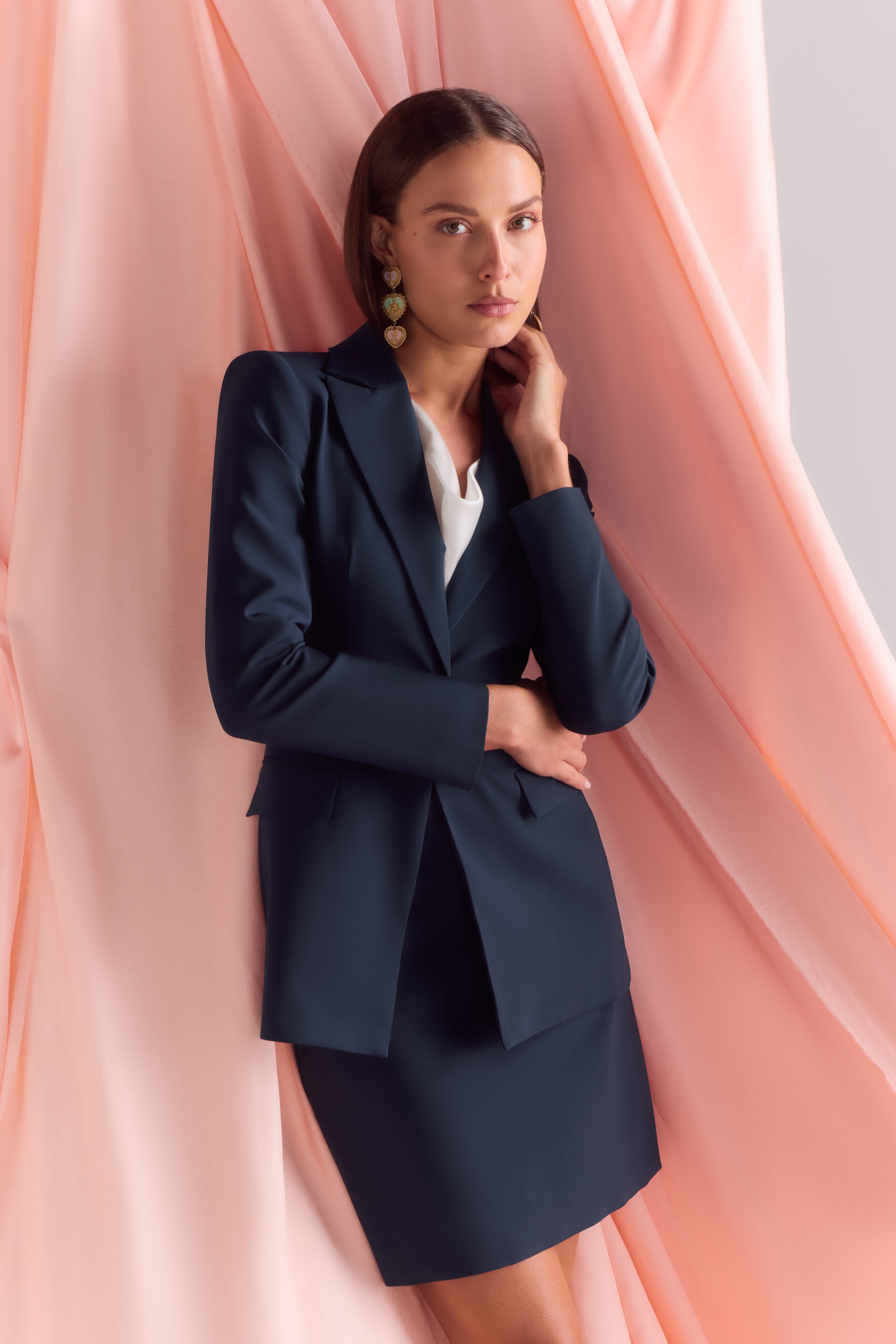 A-LINE SKIRT SET NAVY