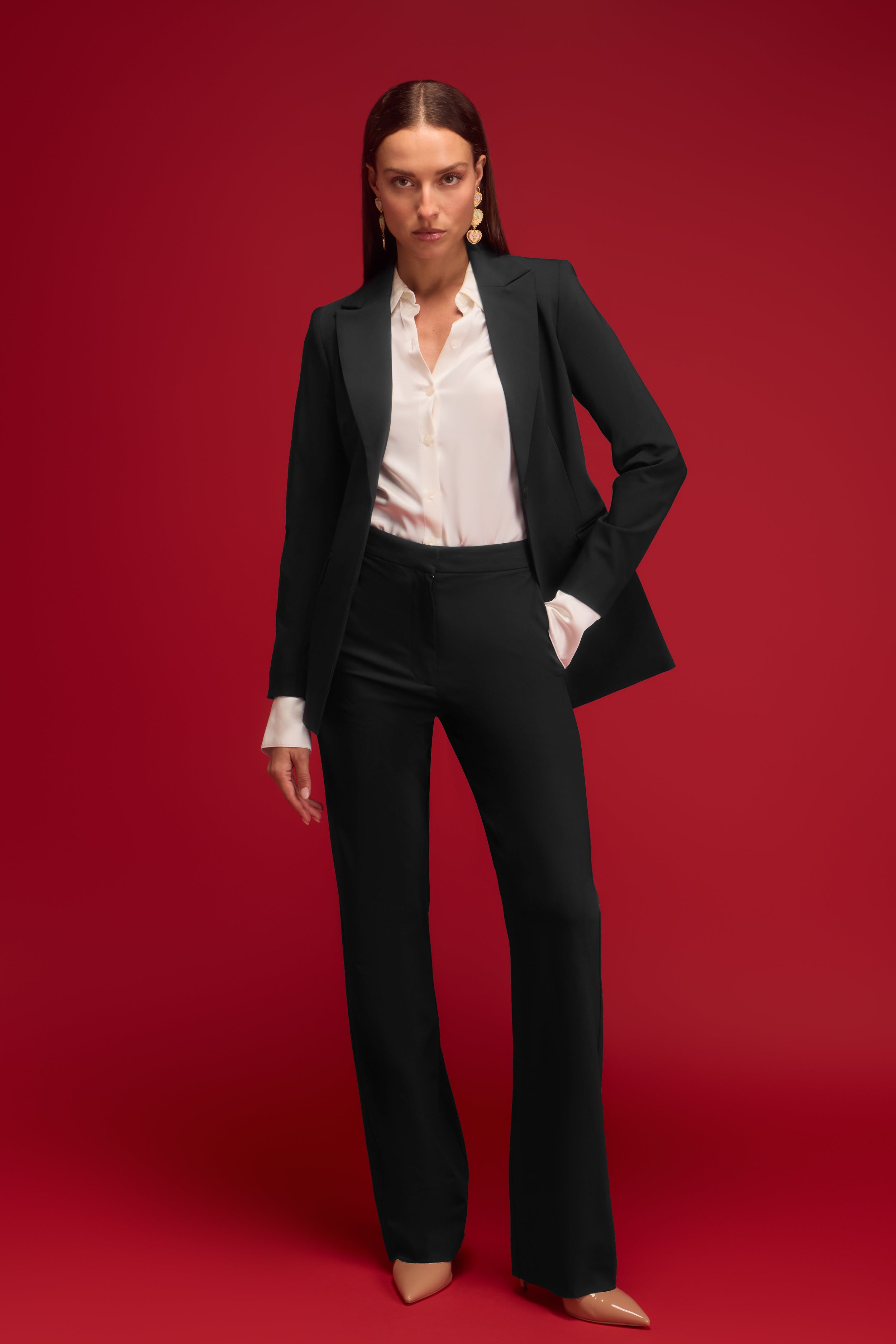LONGLINE TROUSER BLACK