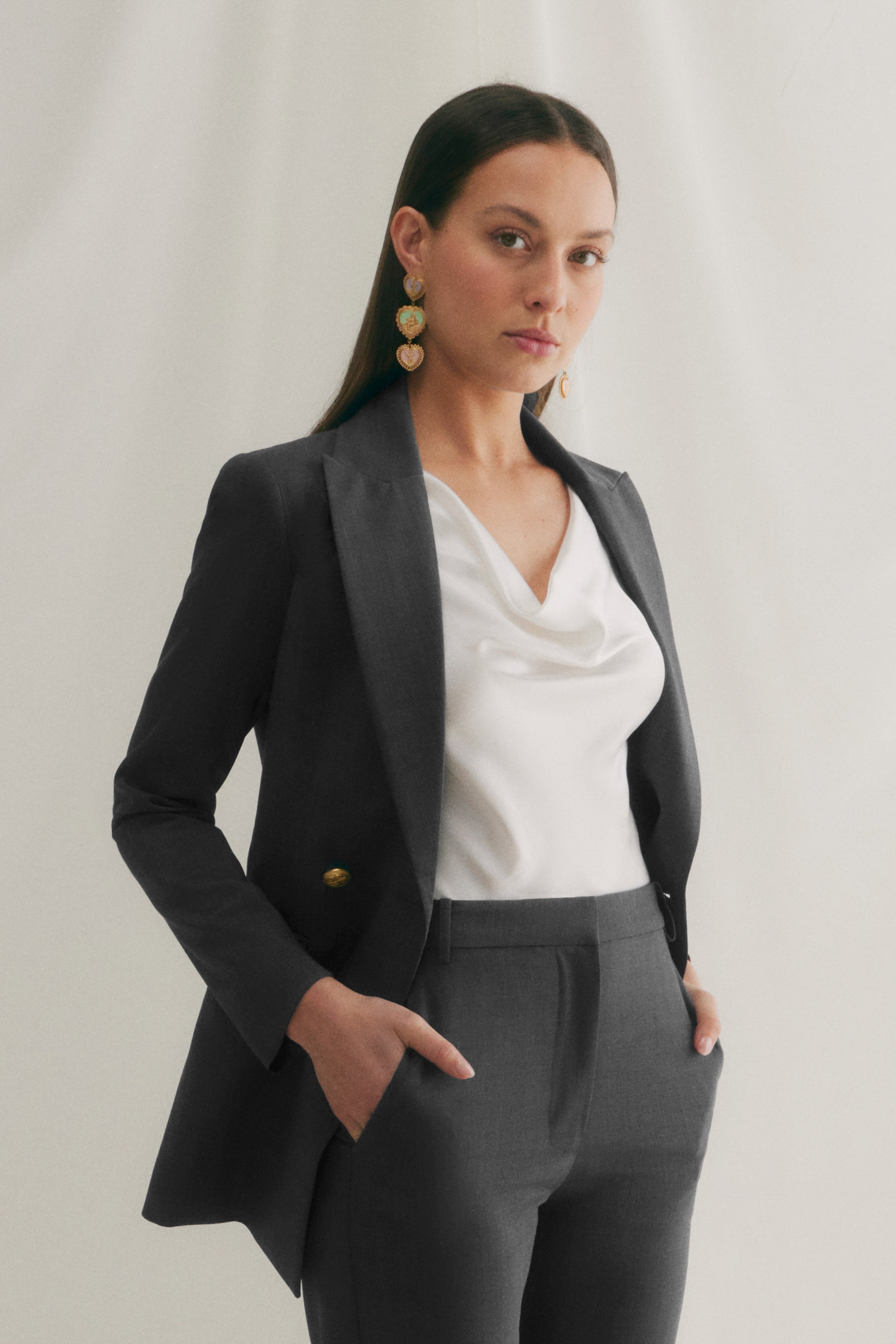 SOPHIA BLAZER GREY