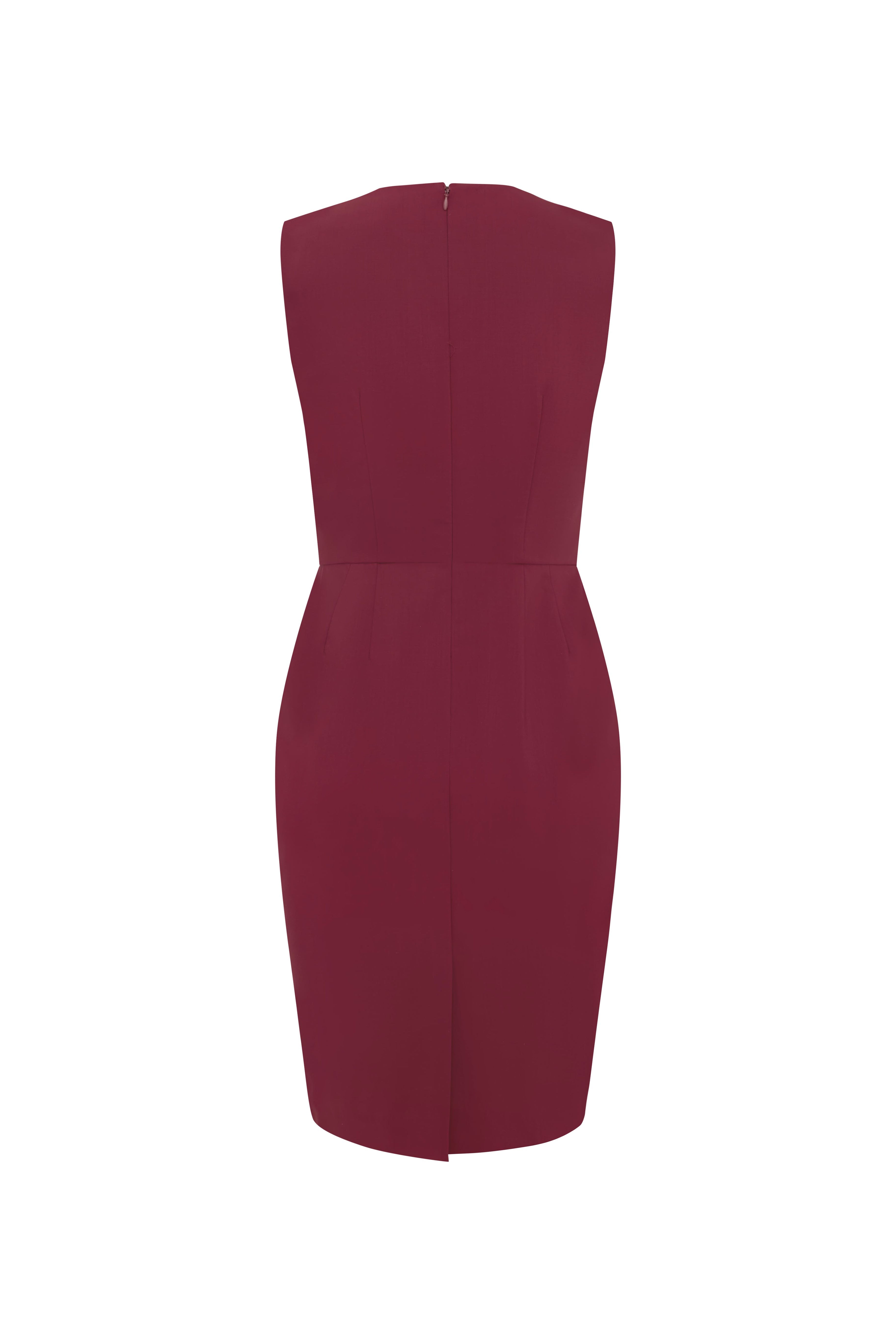 PENCIL DRESS SET POMEGRANATE