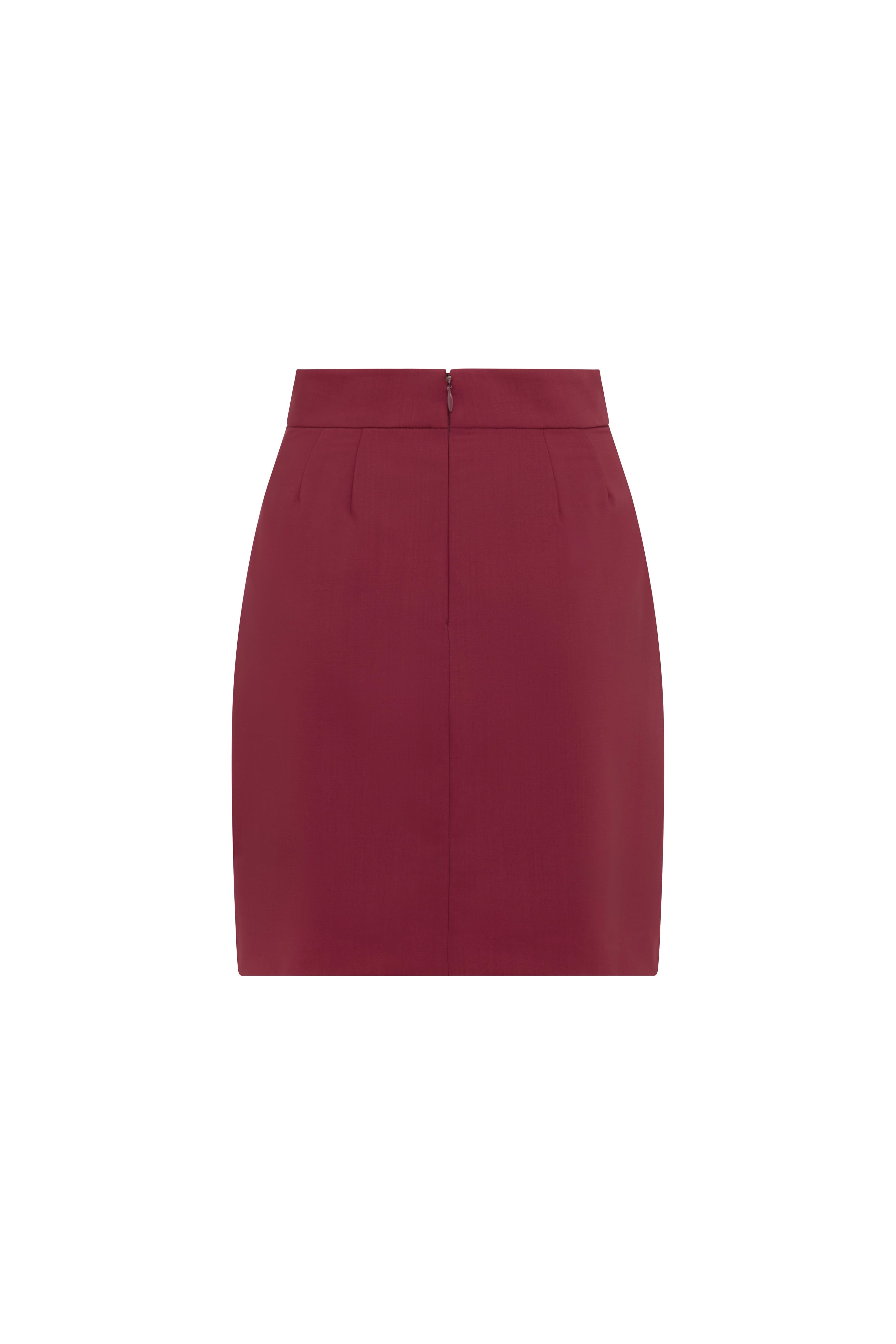 A-LINE SKIRT POMEGRANATE