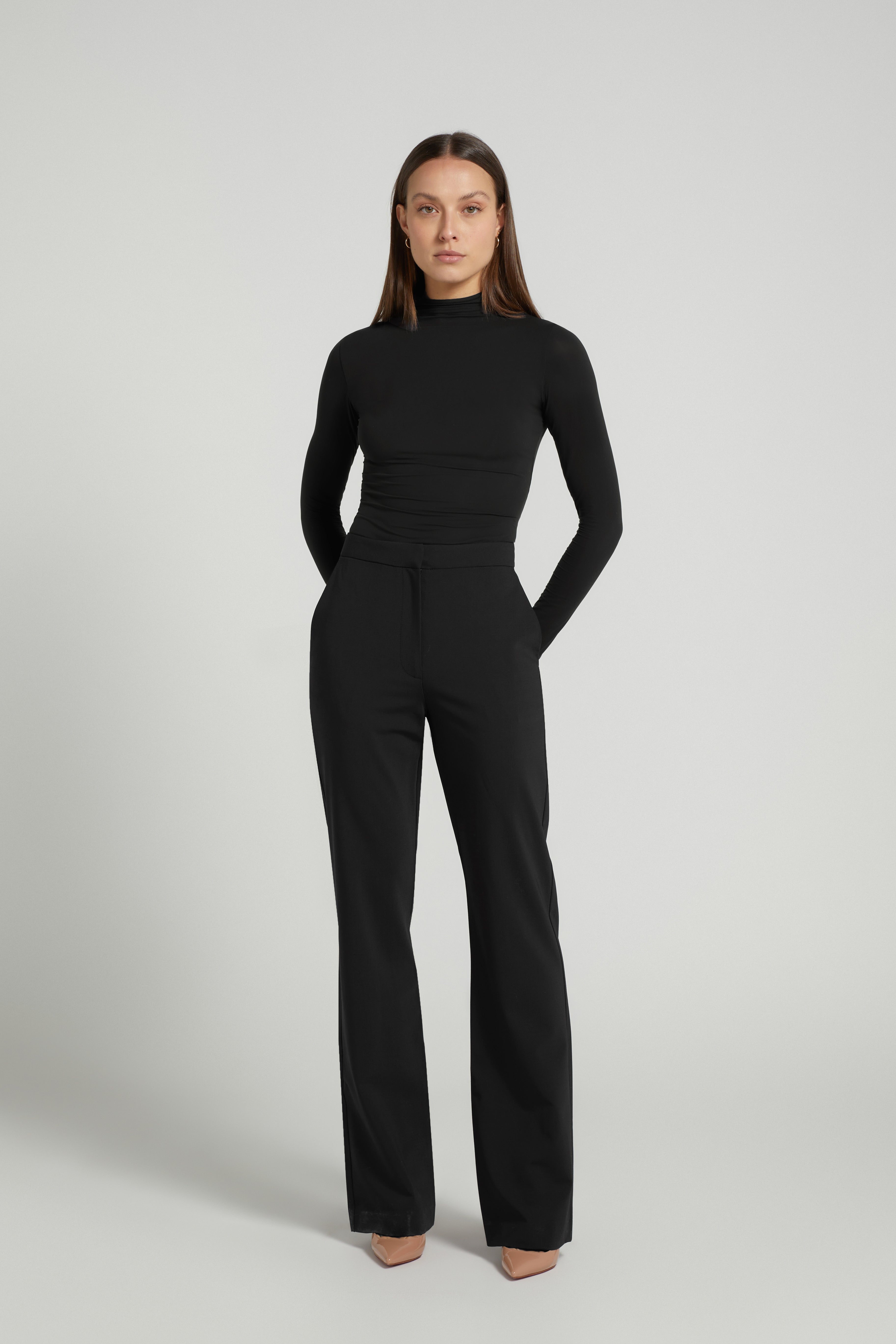 LONGLINE TROUSER BLACK