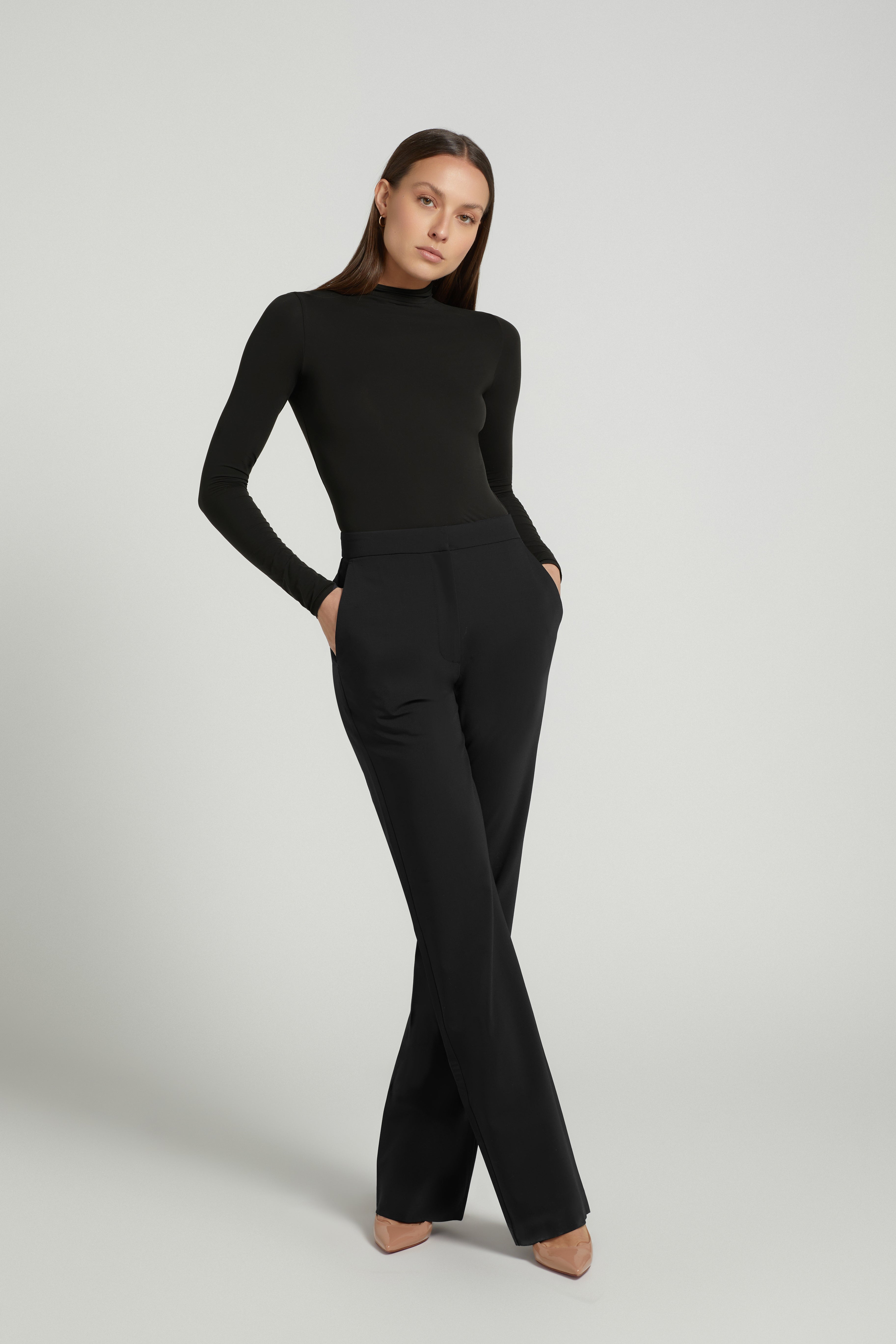 LONGLINE TROUSER BLACK