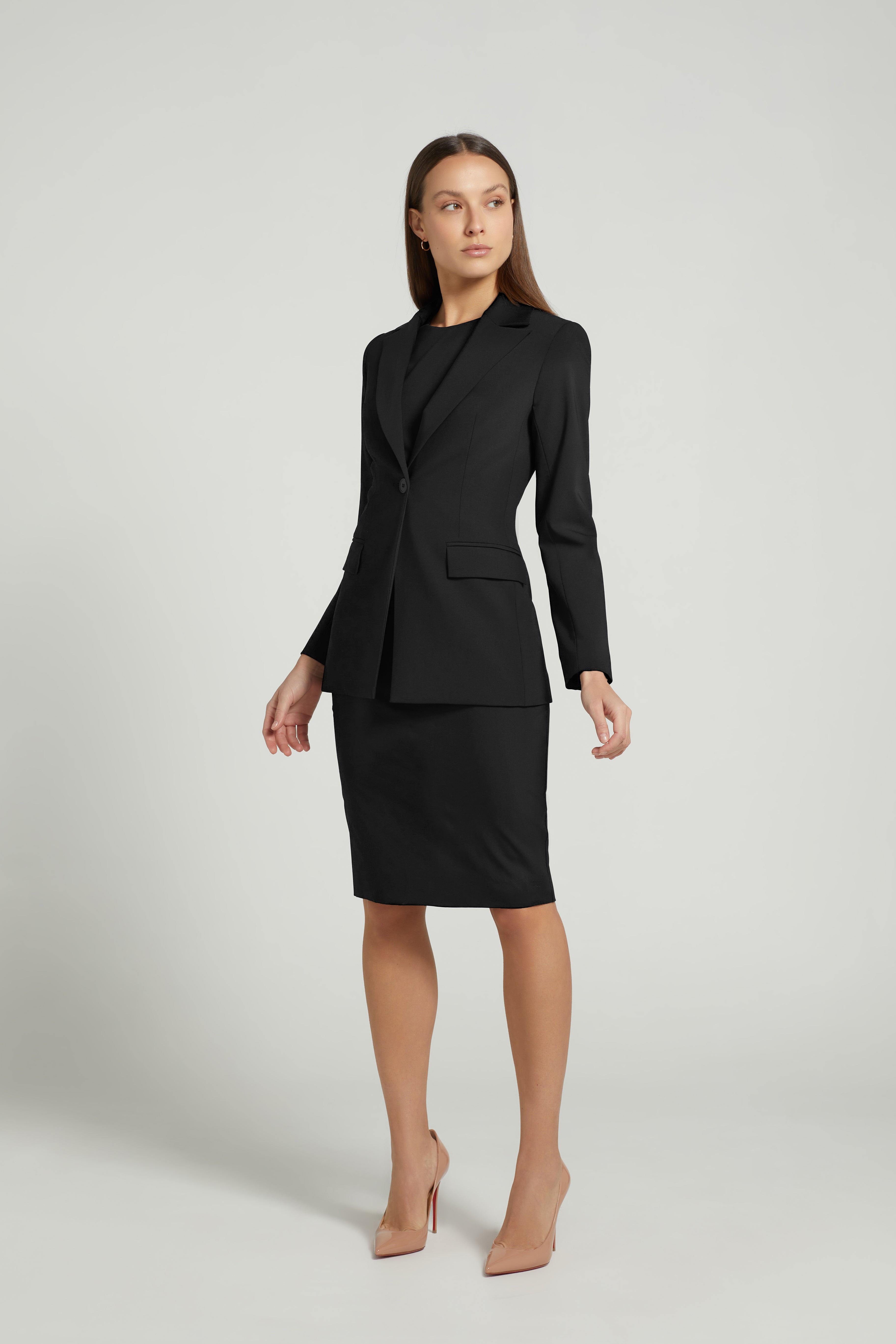 PENCIL DRESS SET BLACK