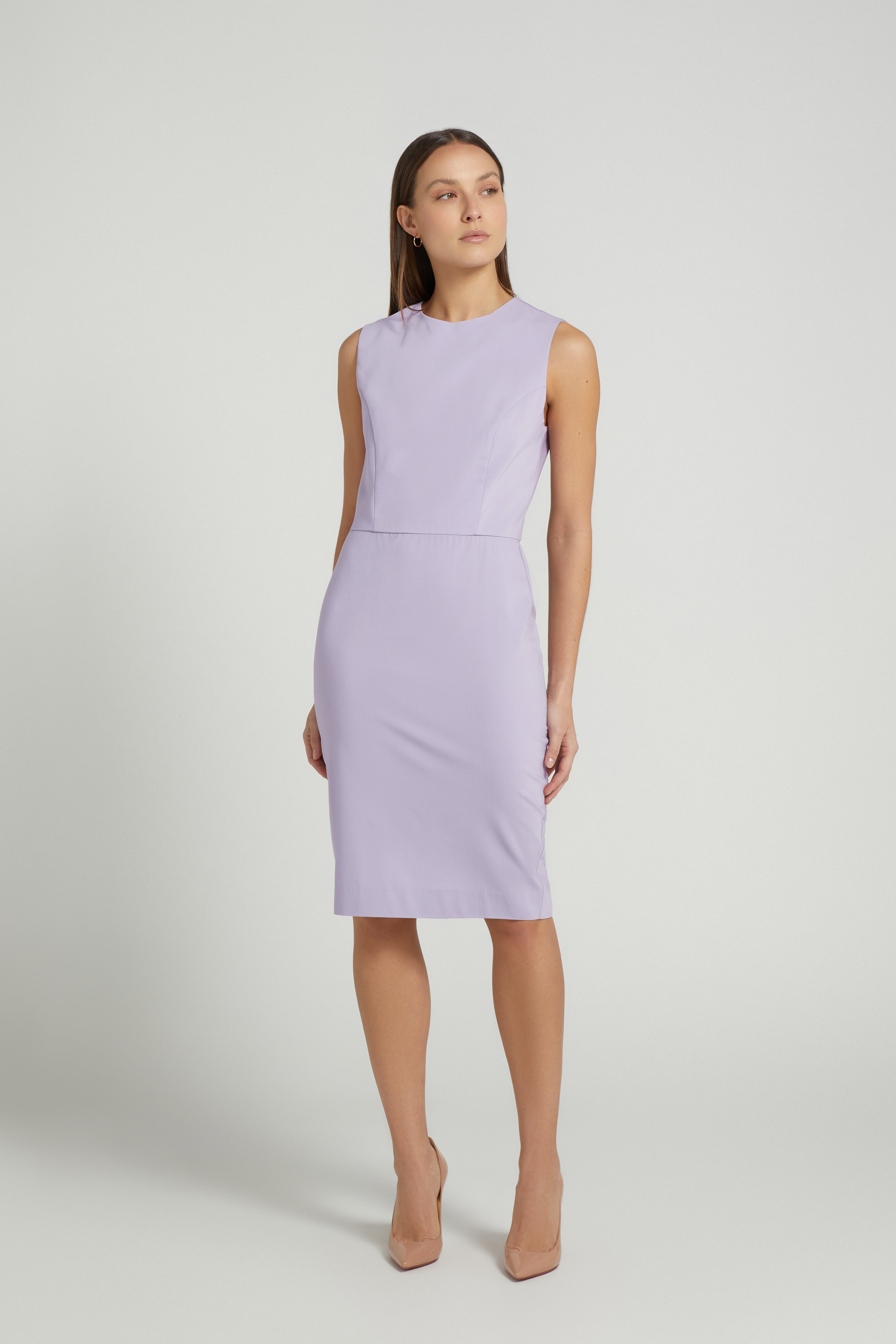 PENCIL DRESS WISTERIA