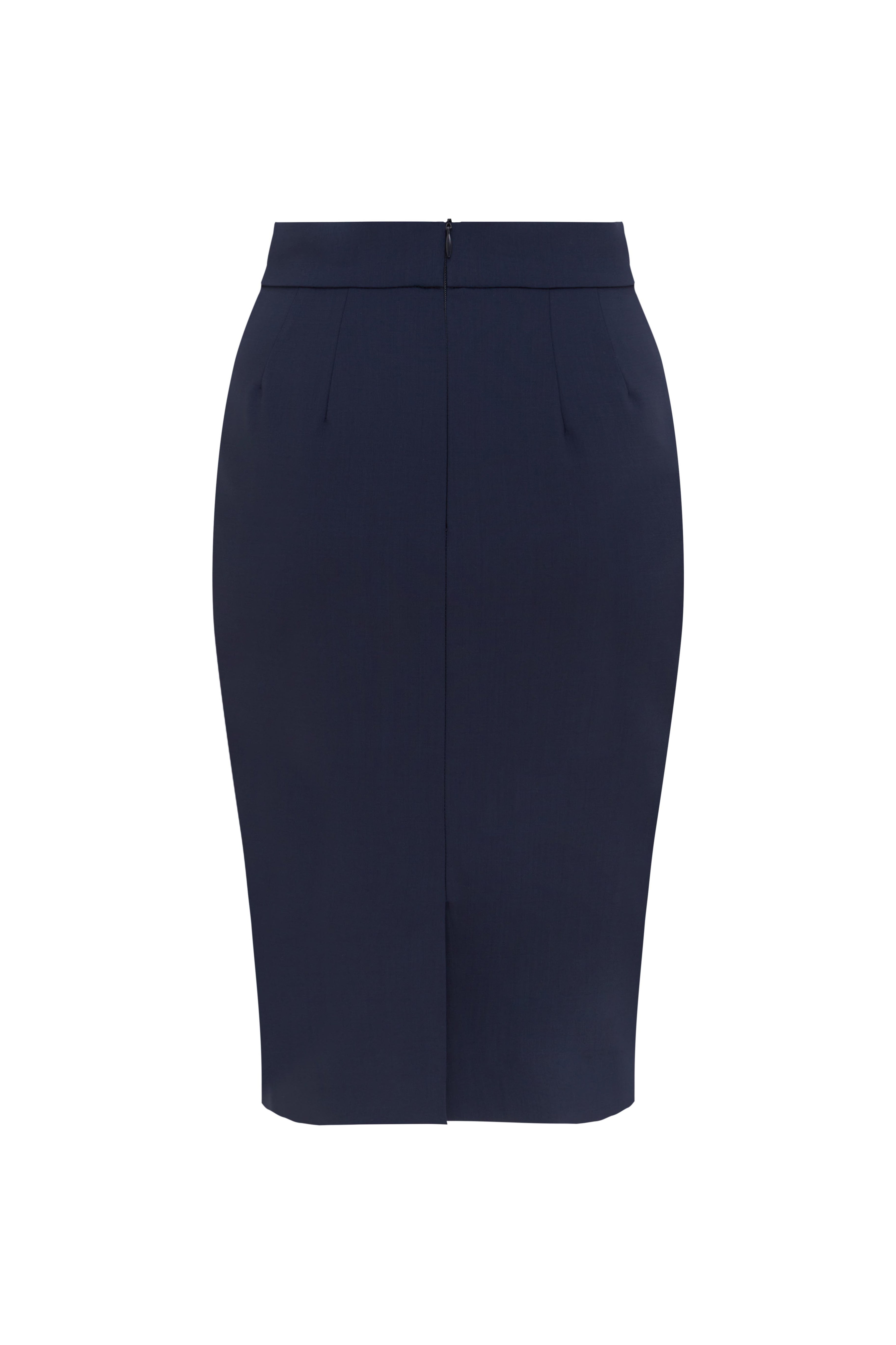 Navy stretch pencil skirt uk best sale