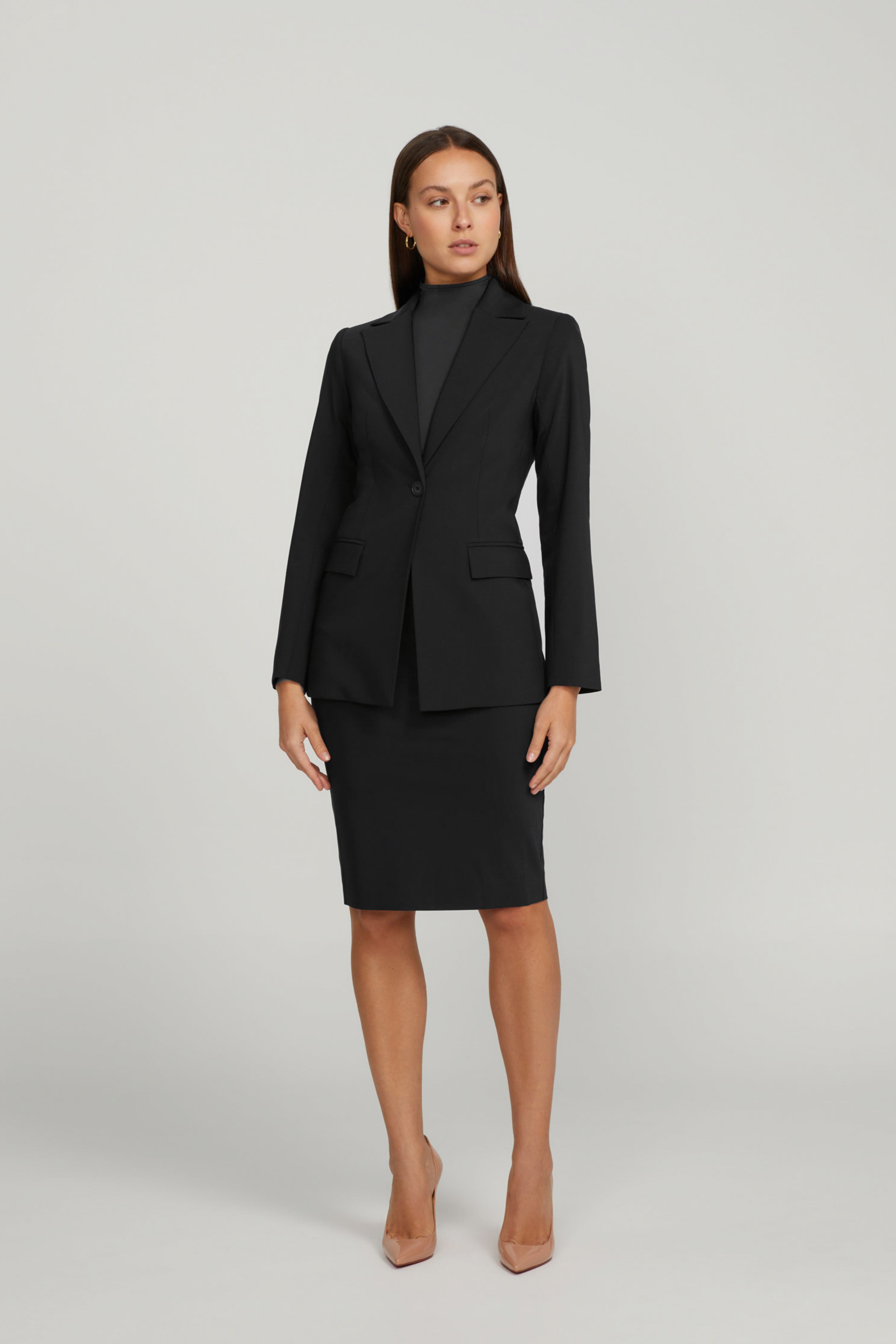 Express black skirt suit hotsell