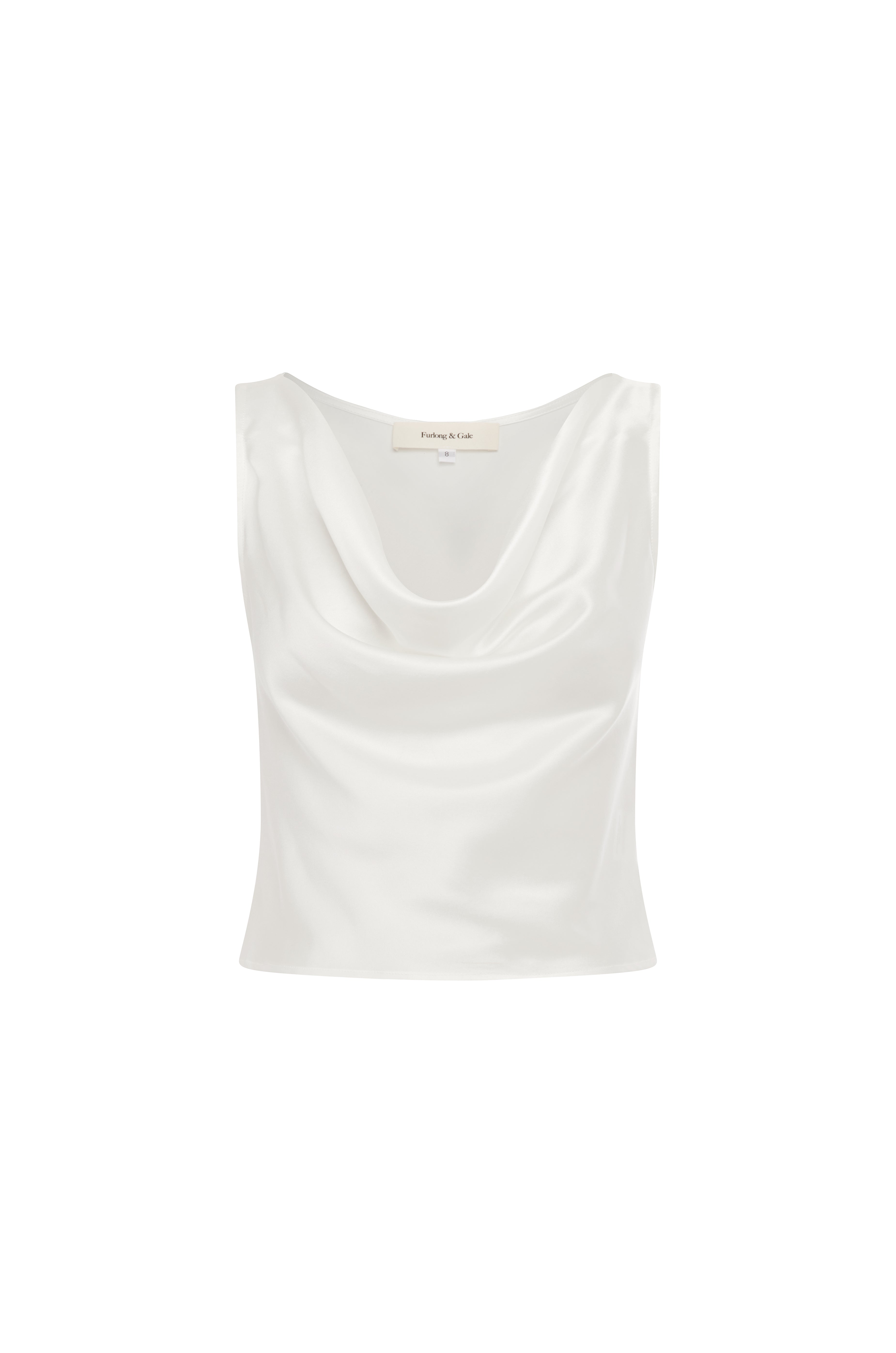 SILK CAMI WHITE