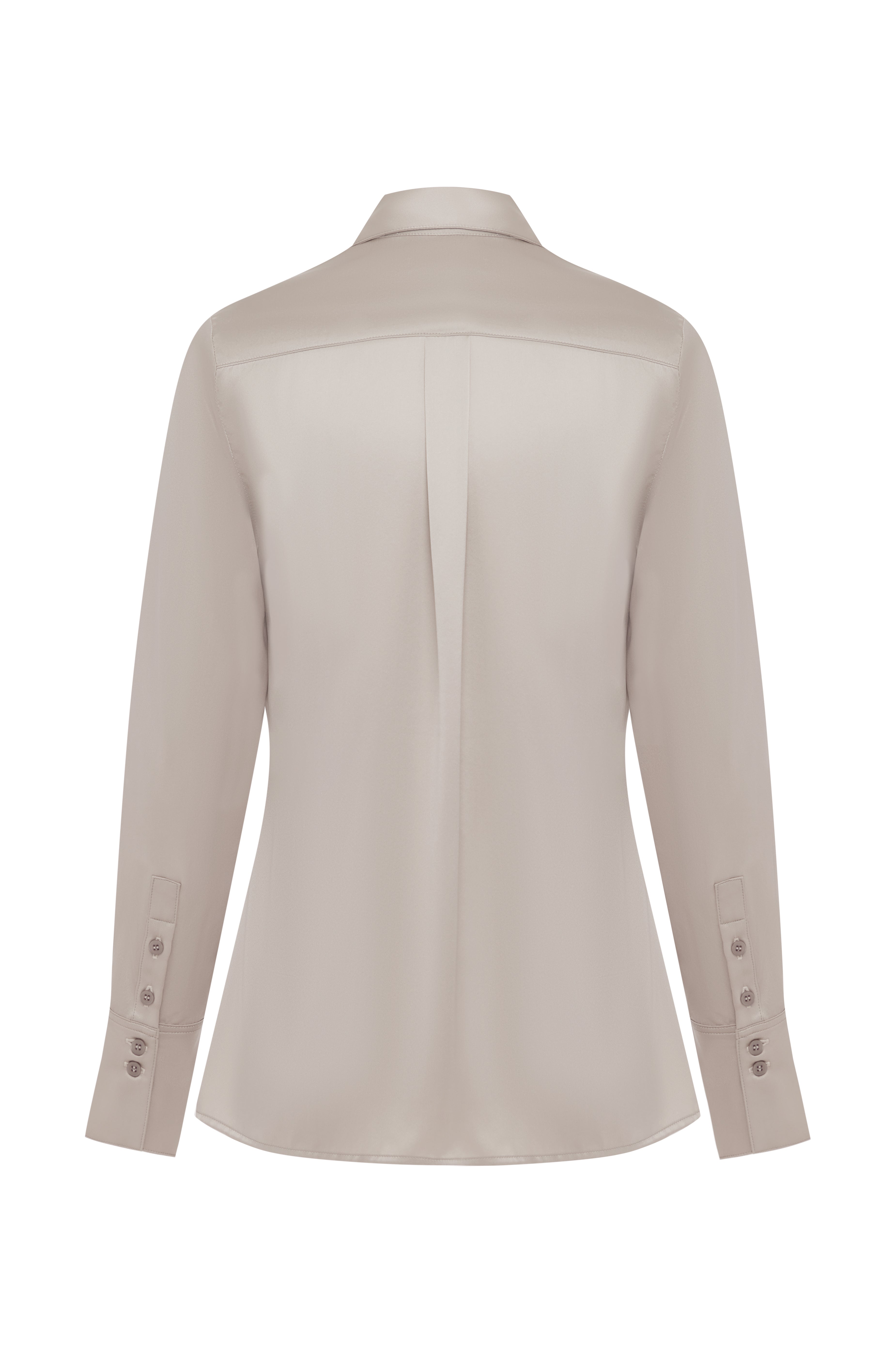 SILK SHIRT - OYSTER