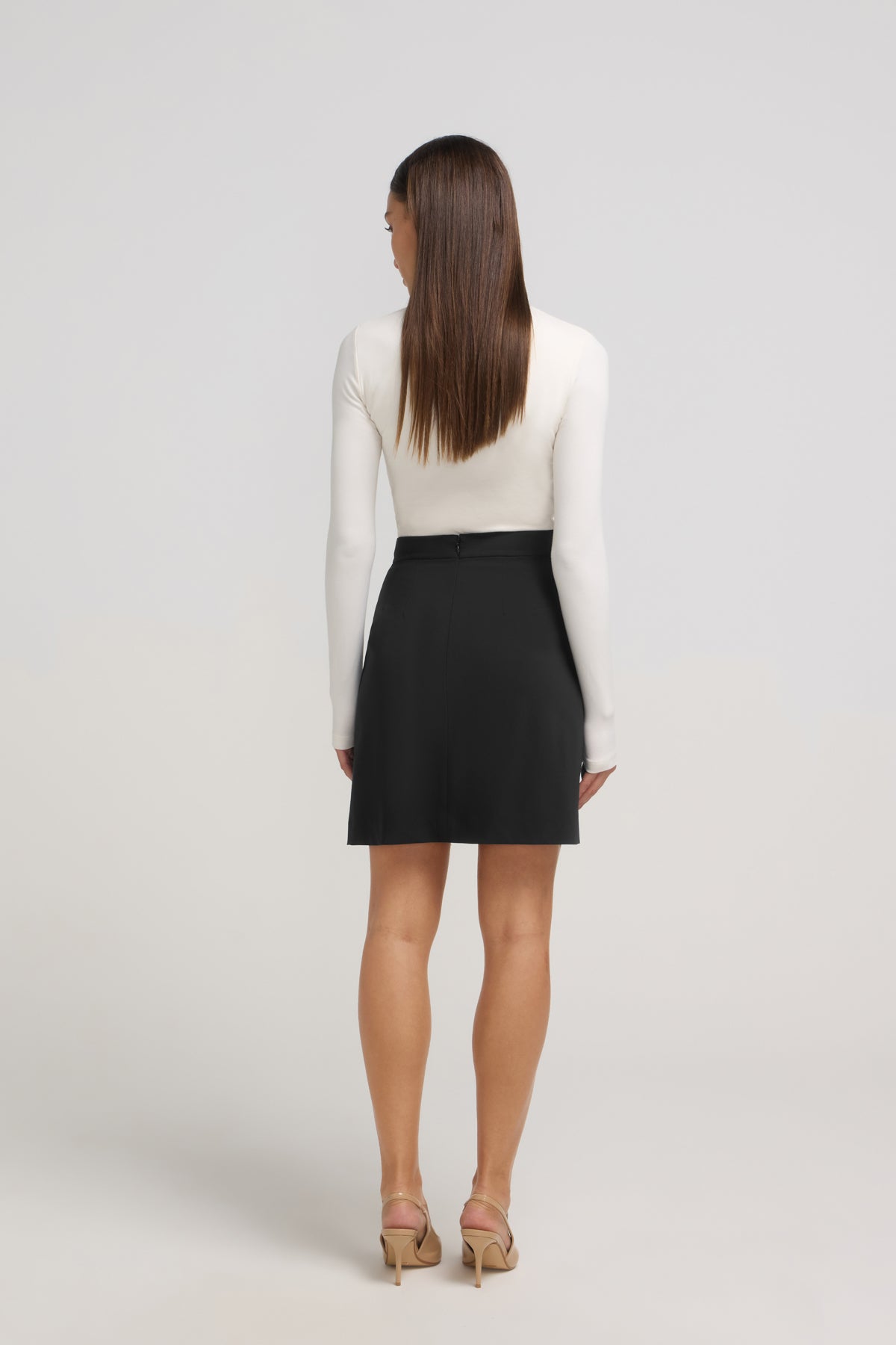 A-LINE SKIRT SET BLACK