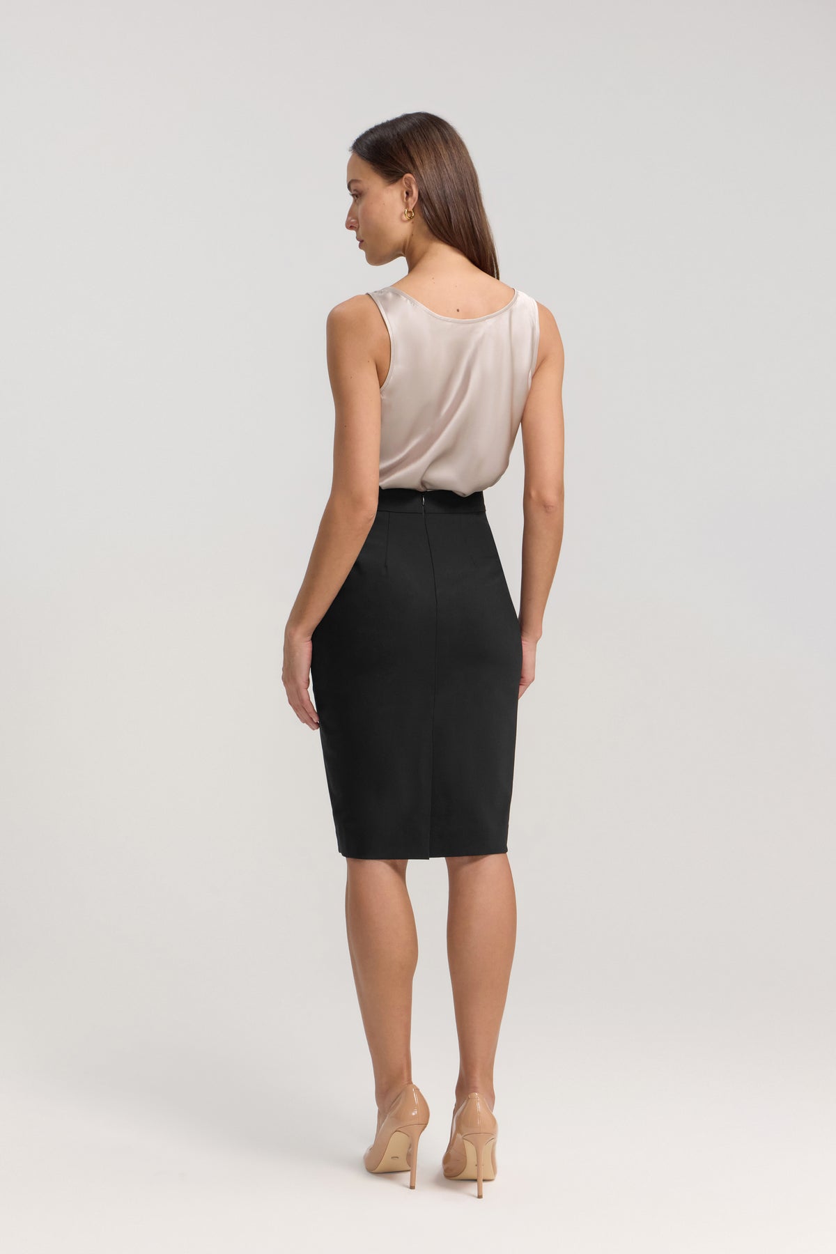 SILK CAMI - OYSTER