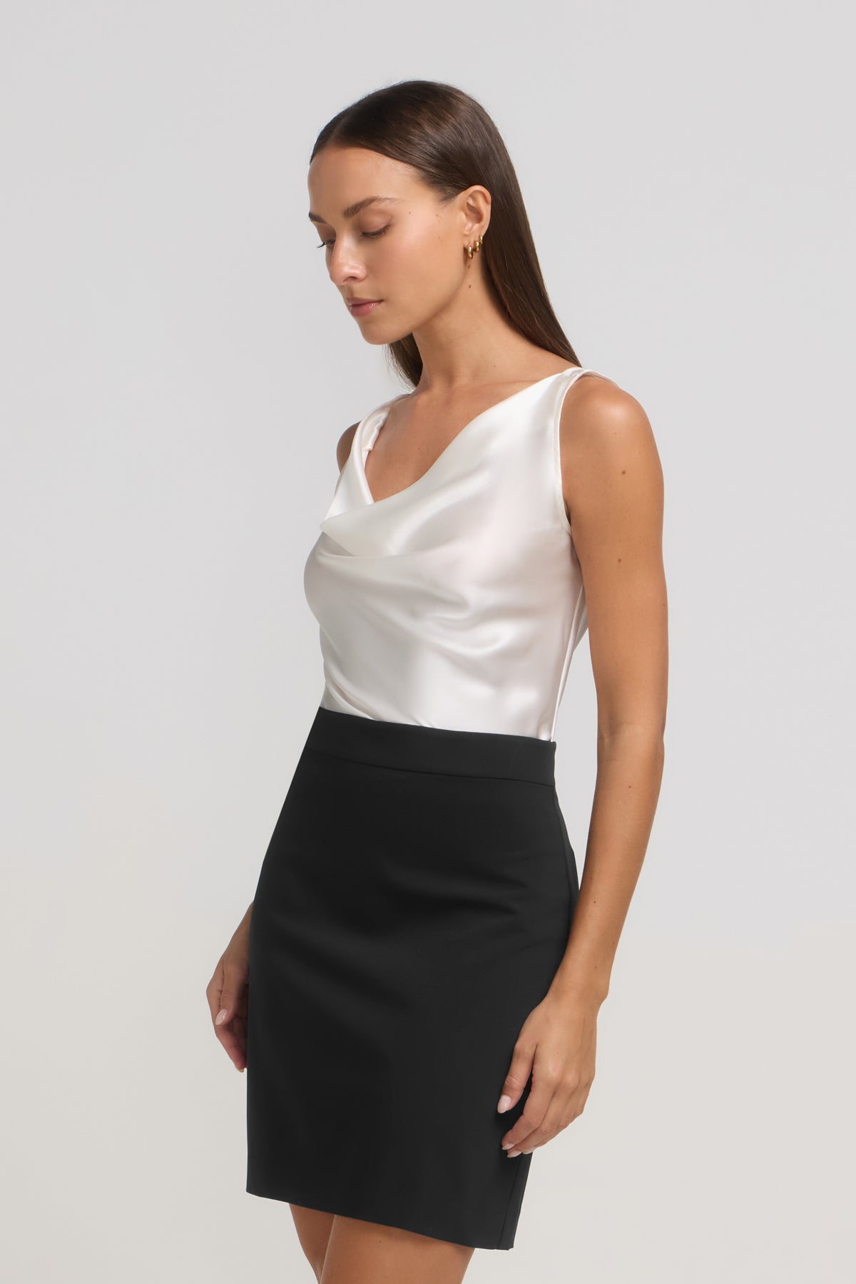 SILK CAMI WHITE