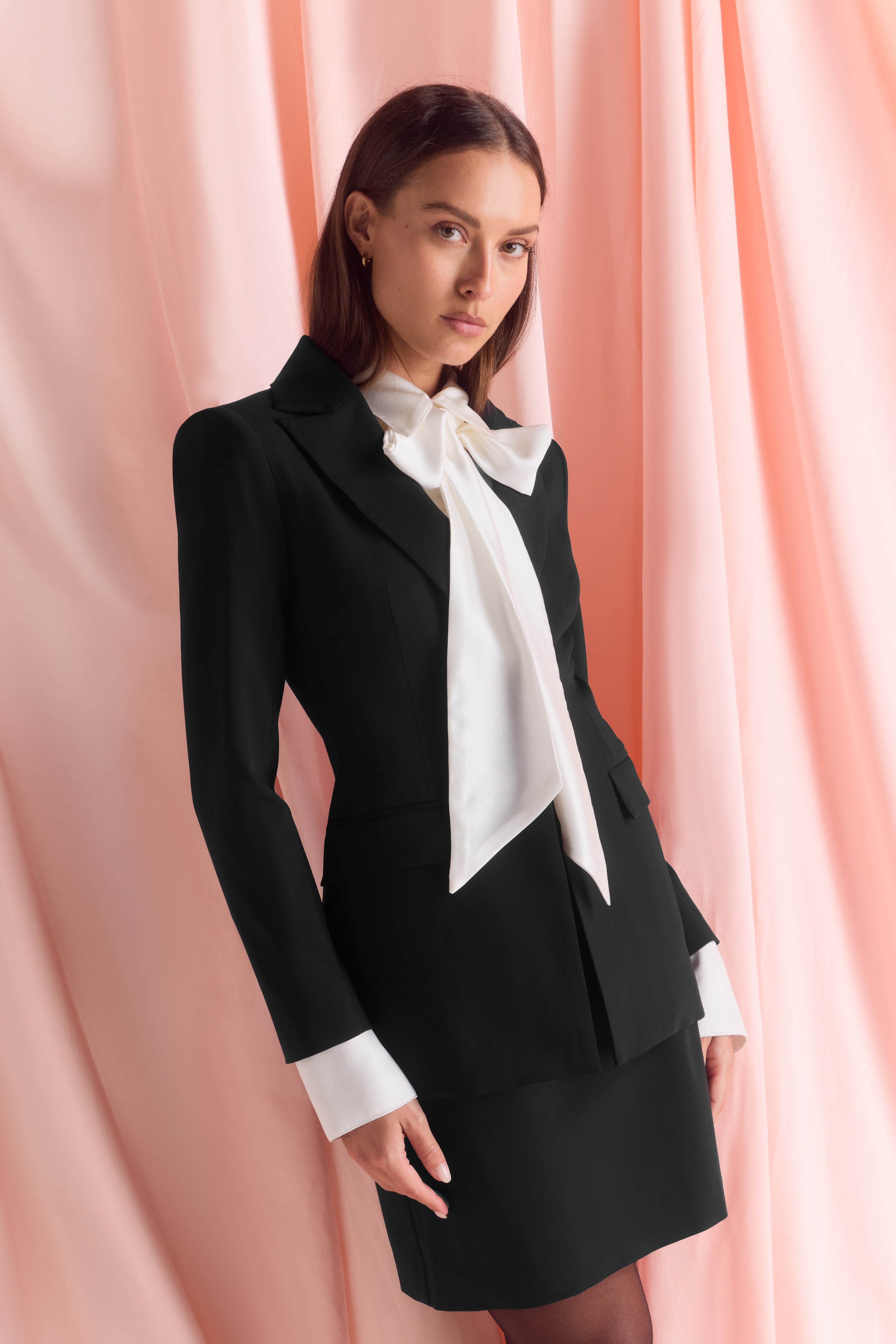 A-LINE SKIRT SET BLACK