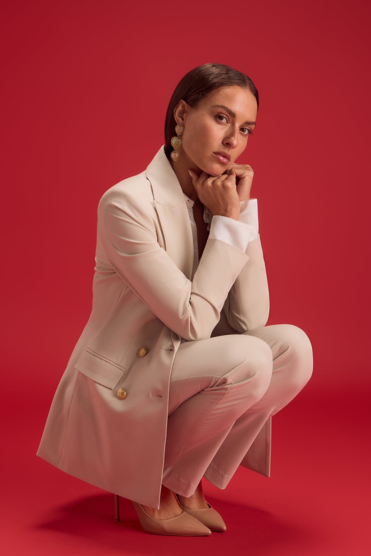 CLASSIC TROUSER SET - LATTE