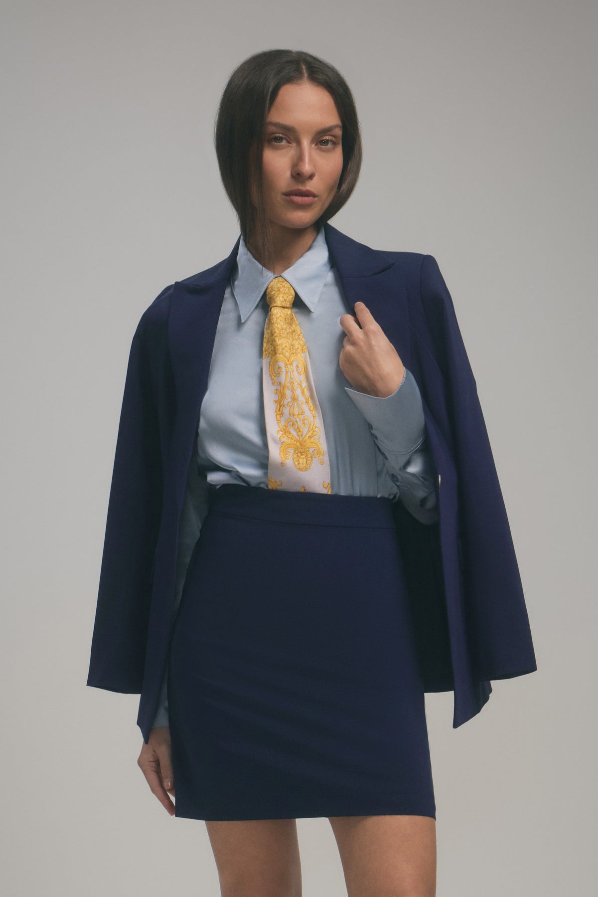 A-LINE SKIRT - NAVY